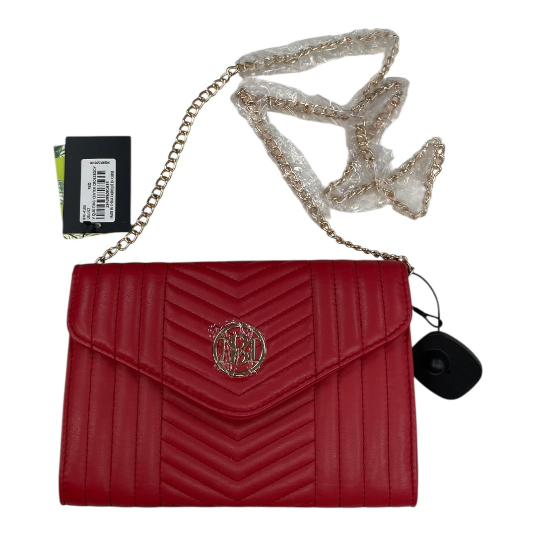 Handbag By Badgley Mischka In Red, Size:Medium