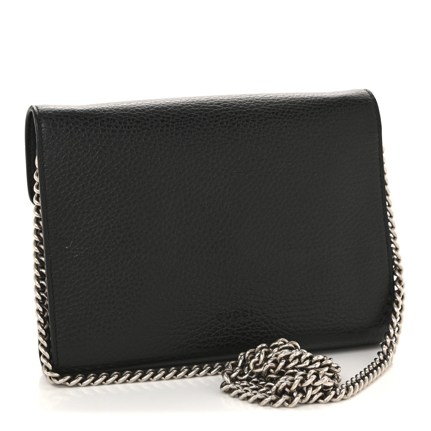 Calfskin Mini Dionysus Chain Wallet Black