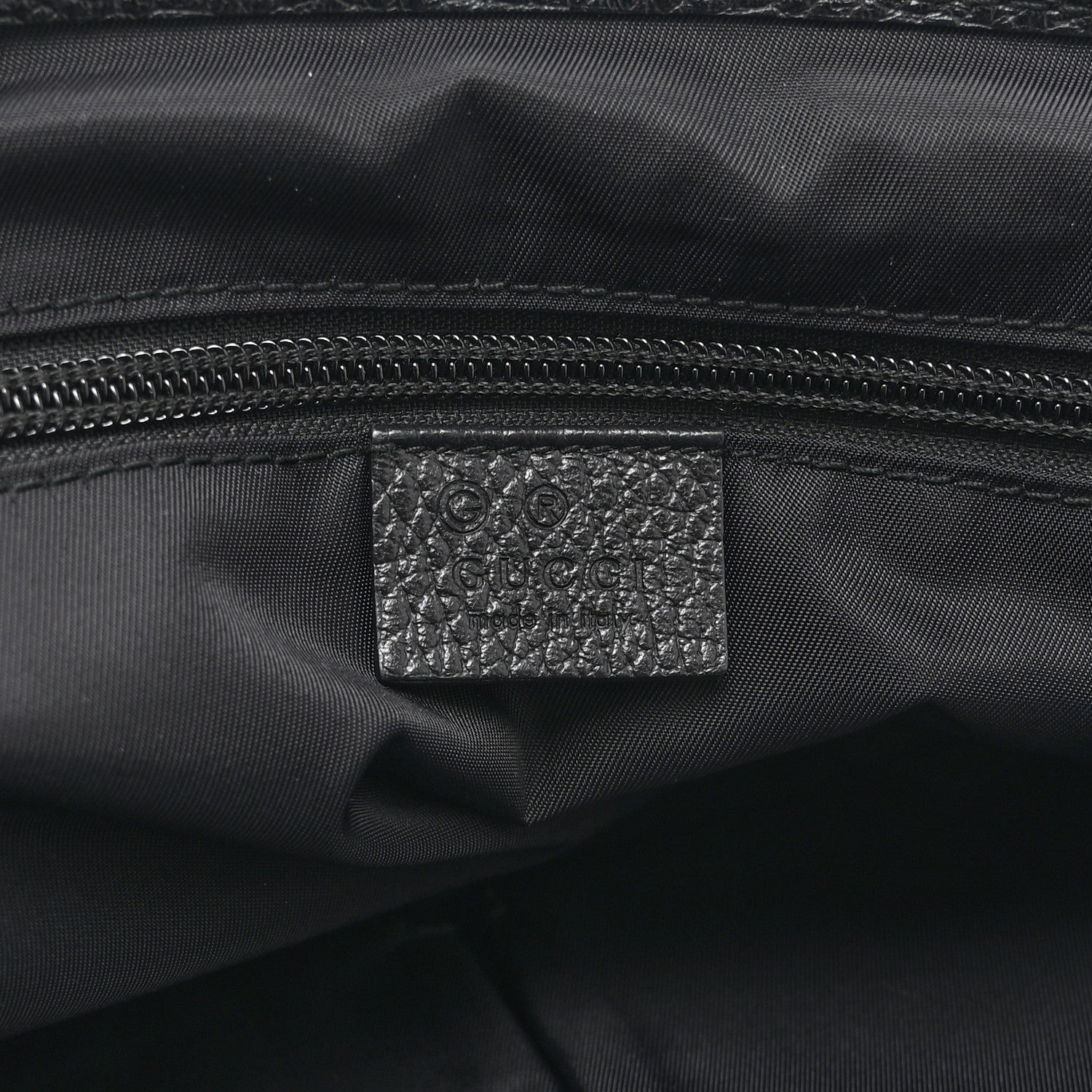 Nylon Monogram Double Buckle Flap Messenger Bag Black