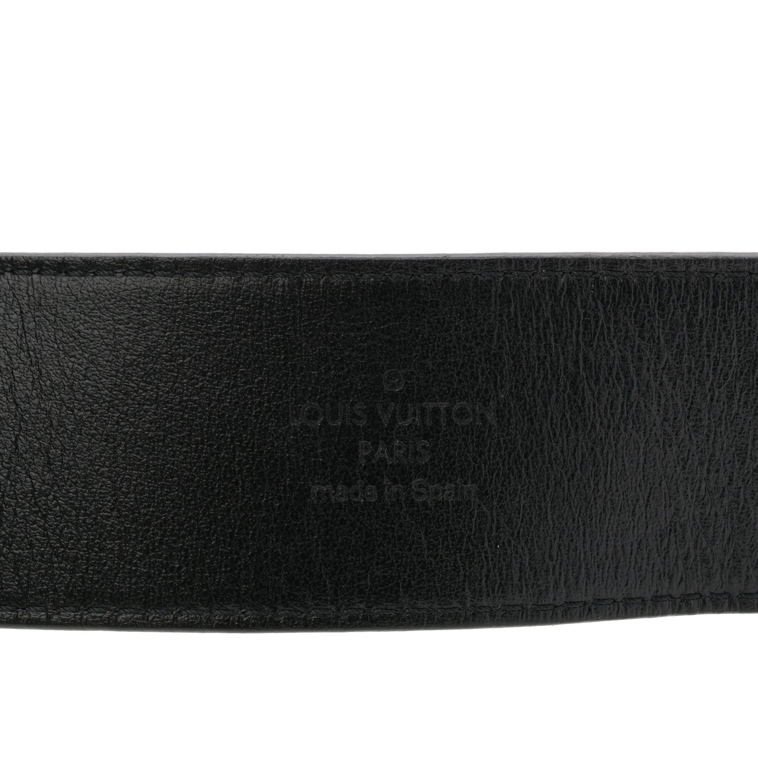 PVC Monogram 40mm LV Initiales Reversible Belt 85 34 Iridescent Prism