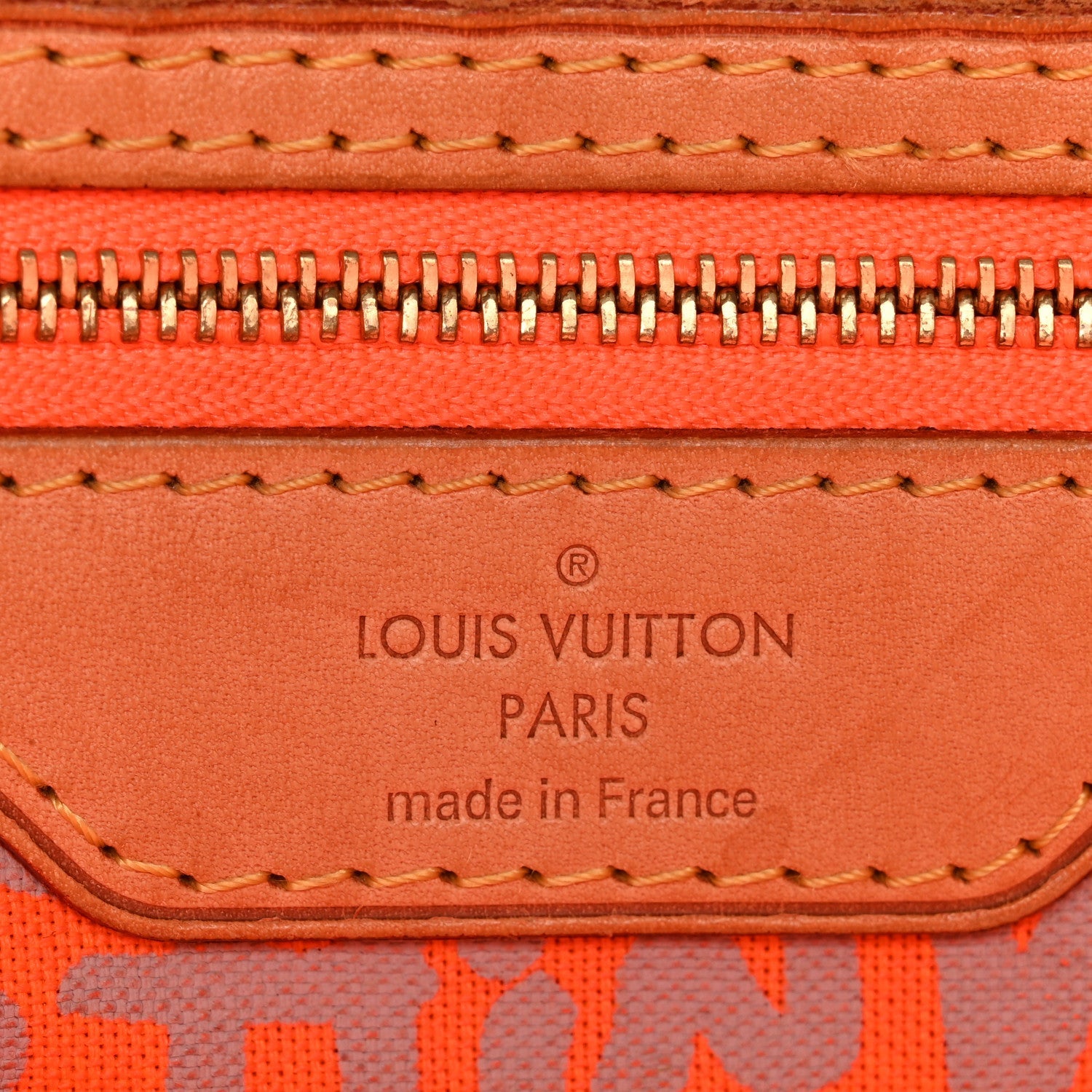 Monogram Graffiti Neverfull GM Orange