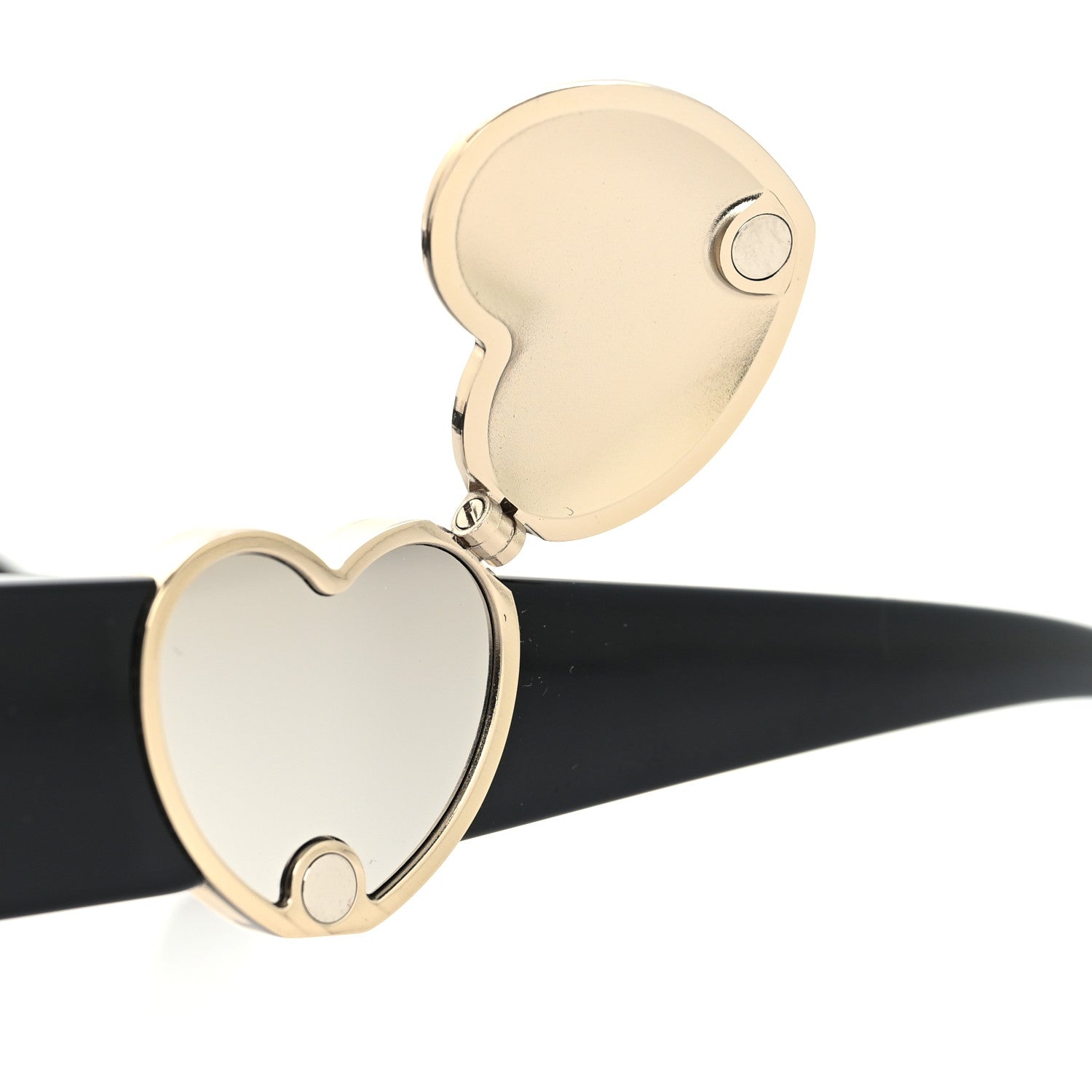 Acetate Enamel Heart Square Sunglasses 5518-A Black