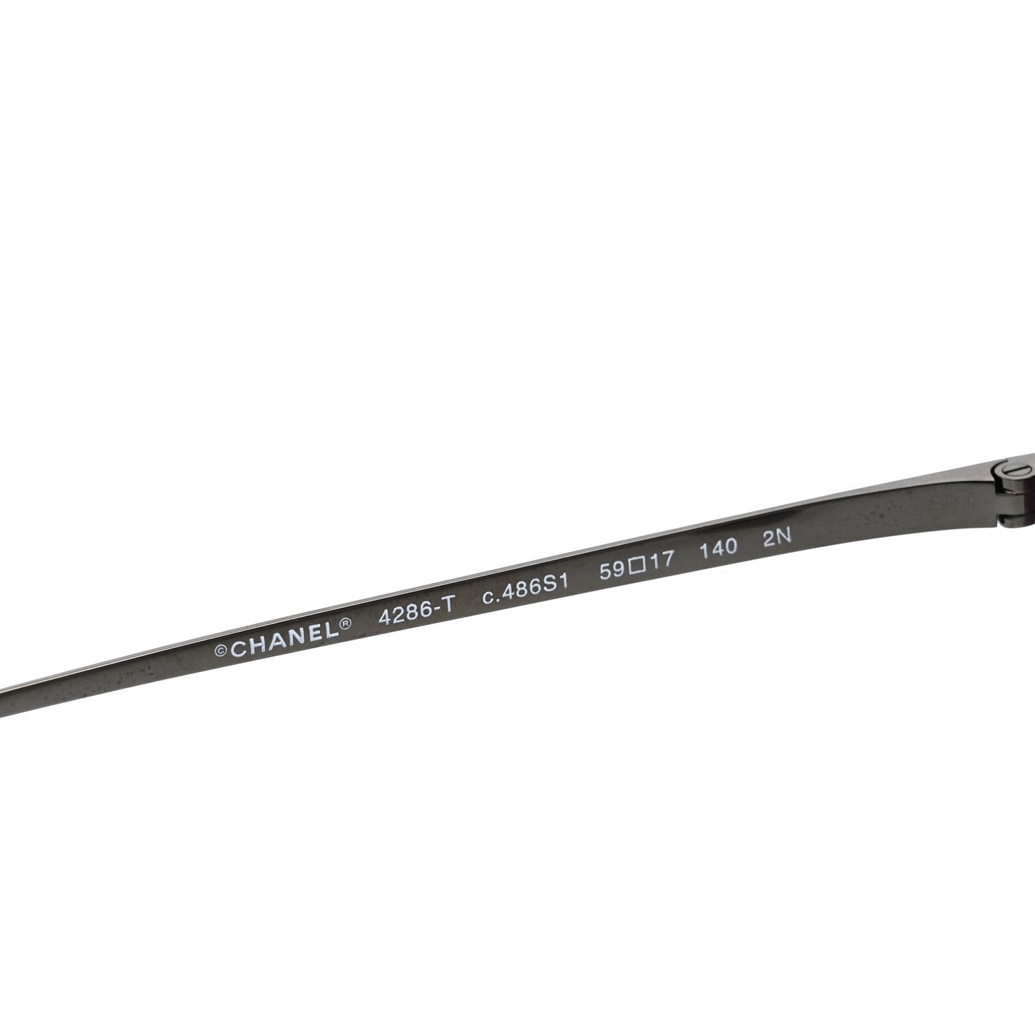 Titanium Cat Eye CC Sunglasses 4286-T Black