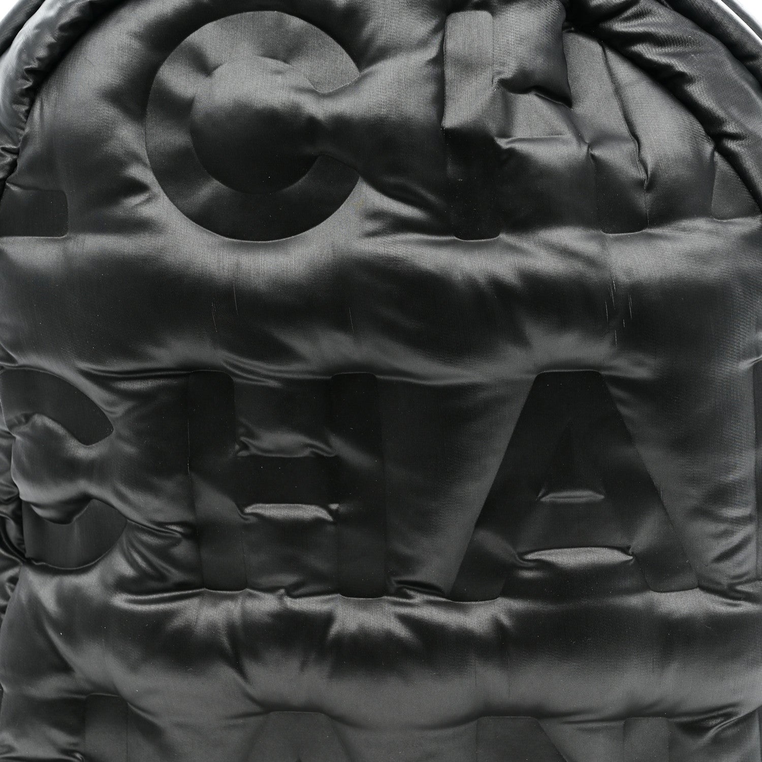 Nylon Embossed Small Doudoune Backpack Grey