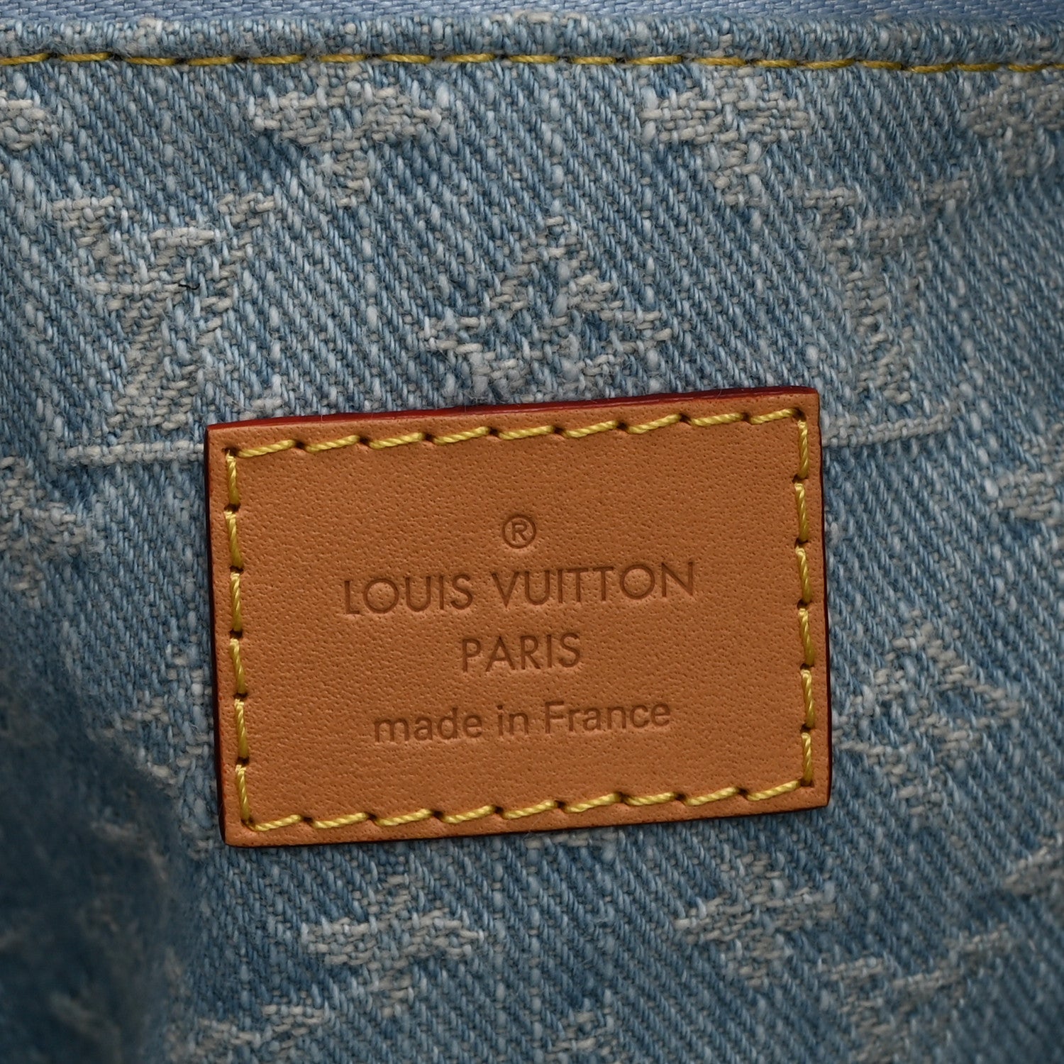 Monogram Washed Denim Let Go PM Sky Blue