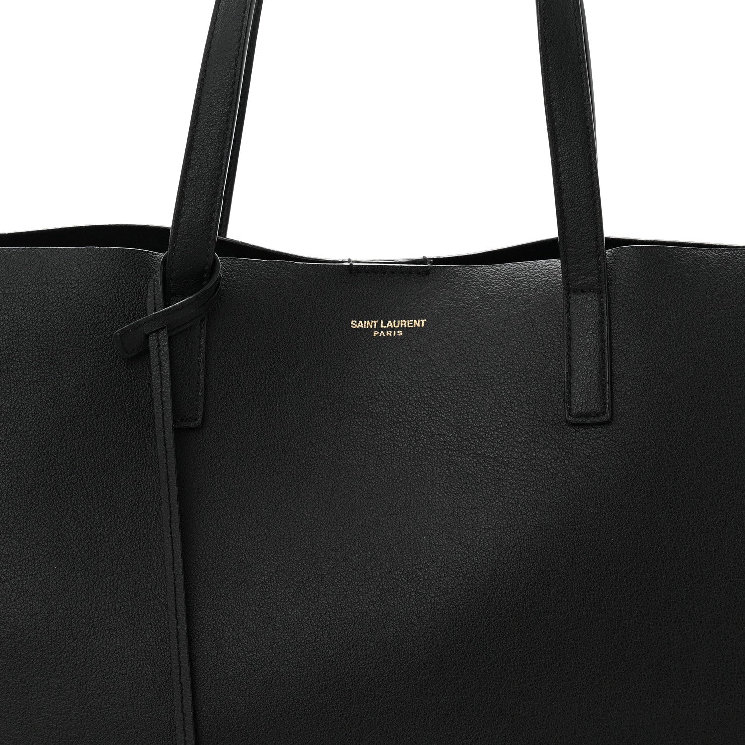 Calfskin Large Shopping Tote Black