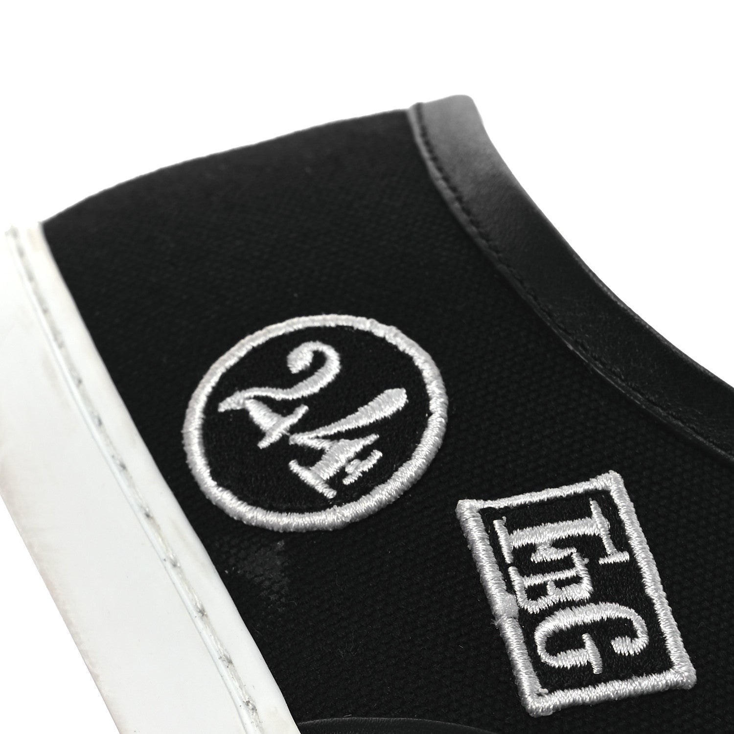 Canvas Embroidered Innocent Sneakers 38 Black