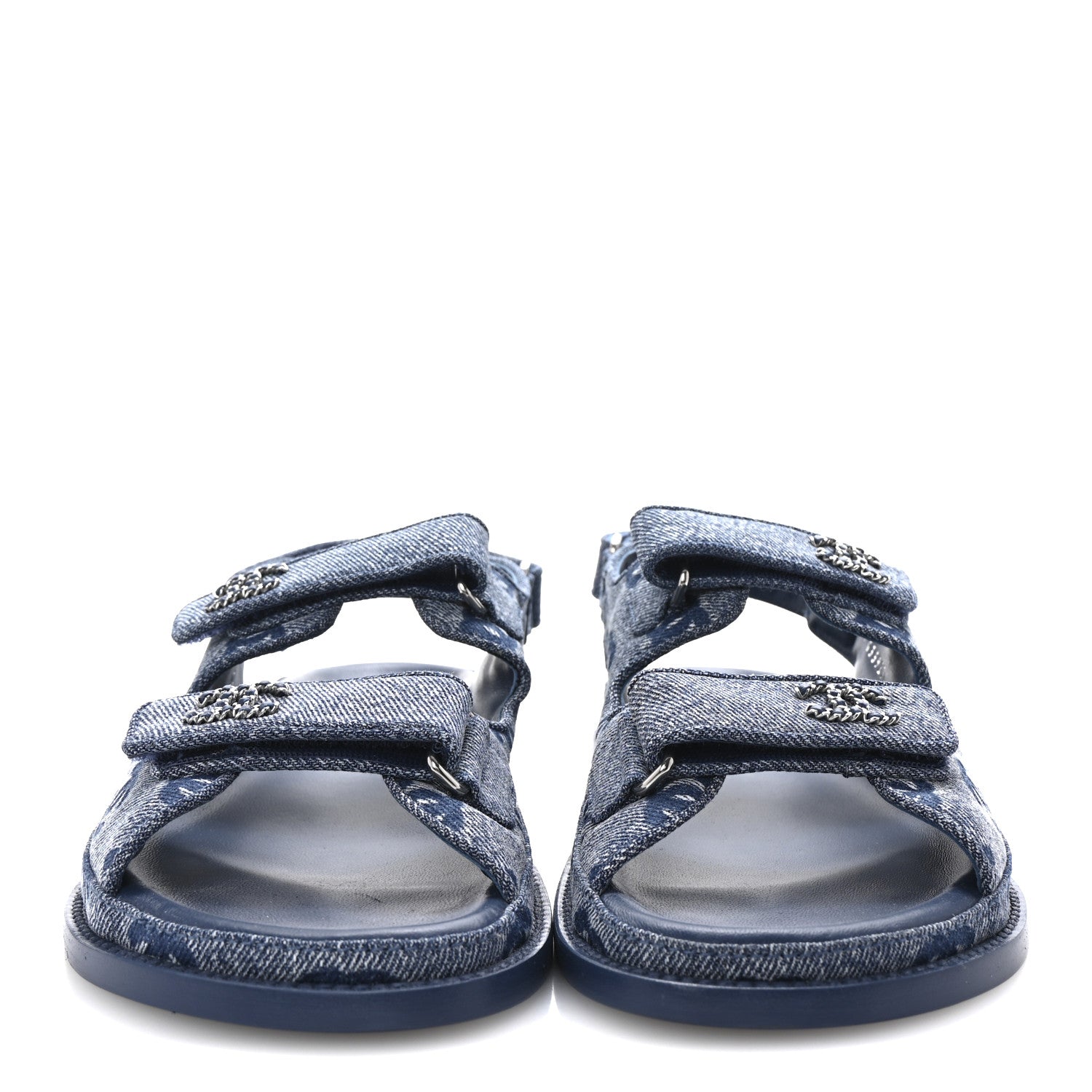 Denim CC Dad Sandals 39.5 Blue