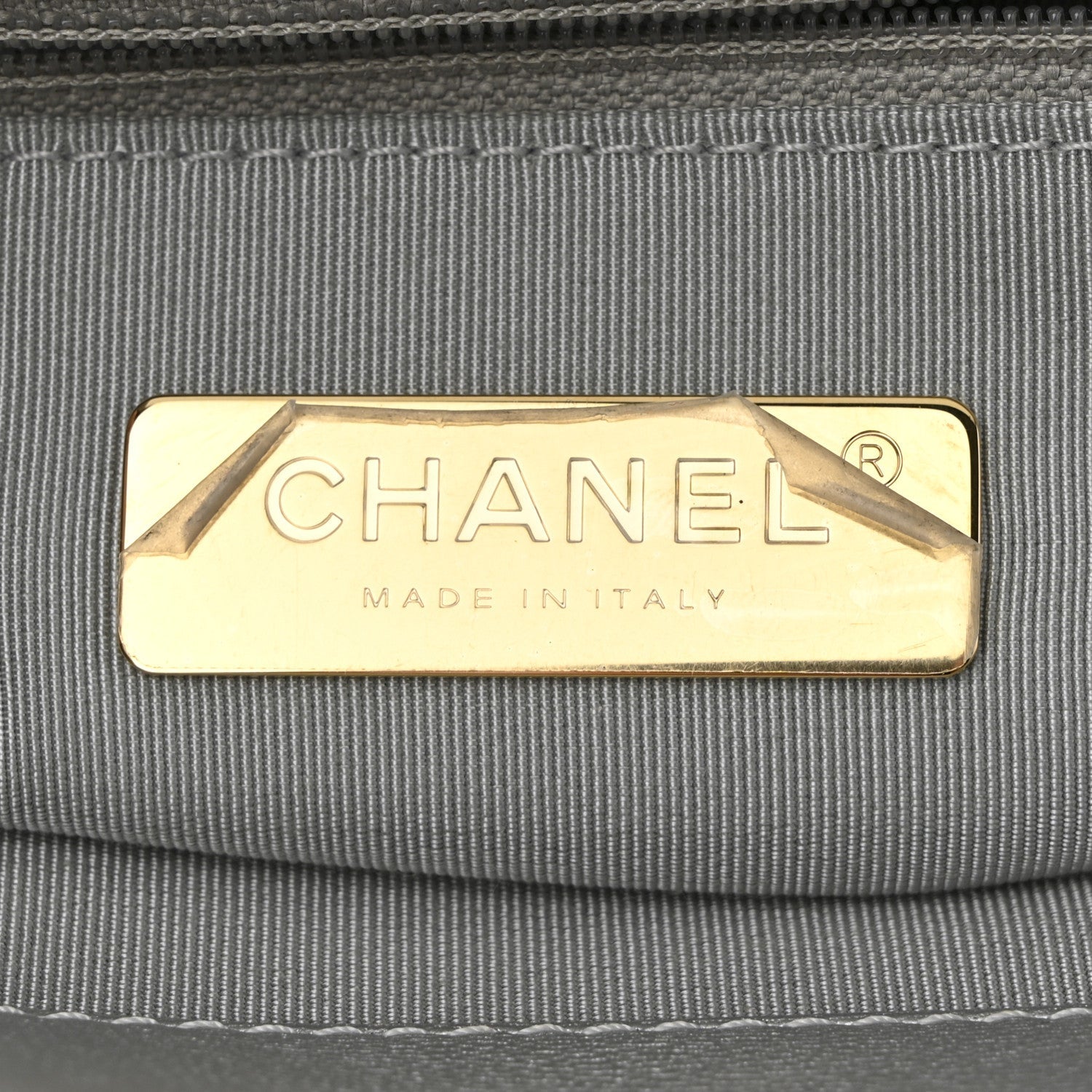 Metallic Goatskin Quilted Maxi Chanel 19 Flap Silver