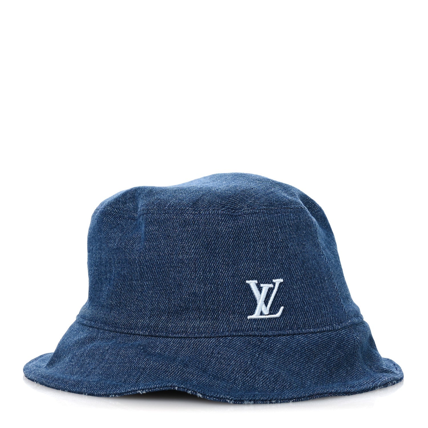 Monogram Denim Reversible Everyday Bucket Hat M Blue