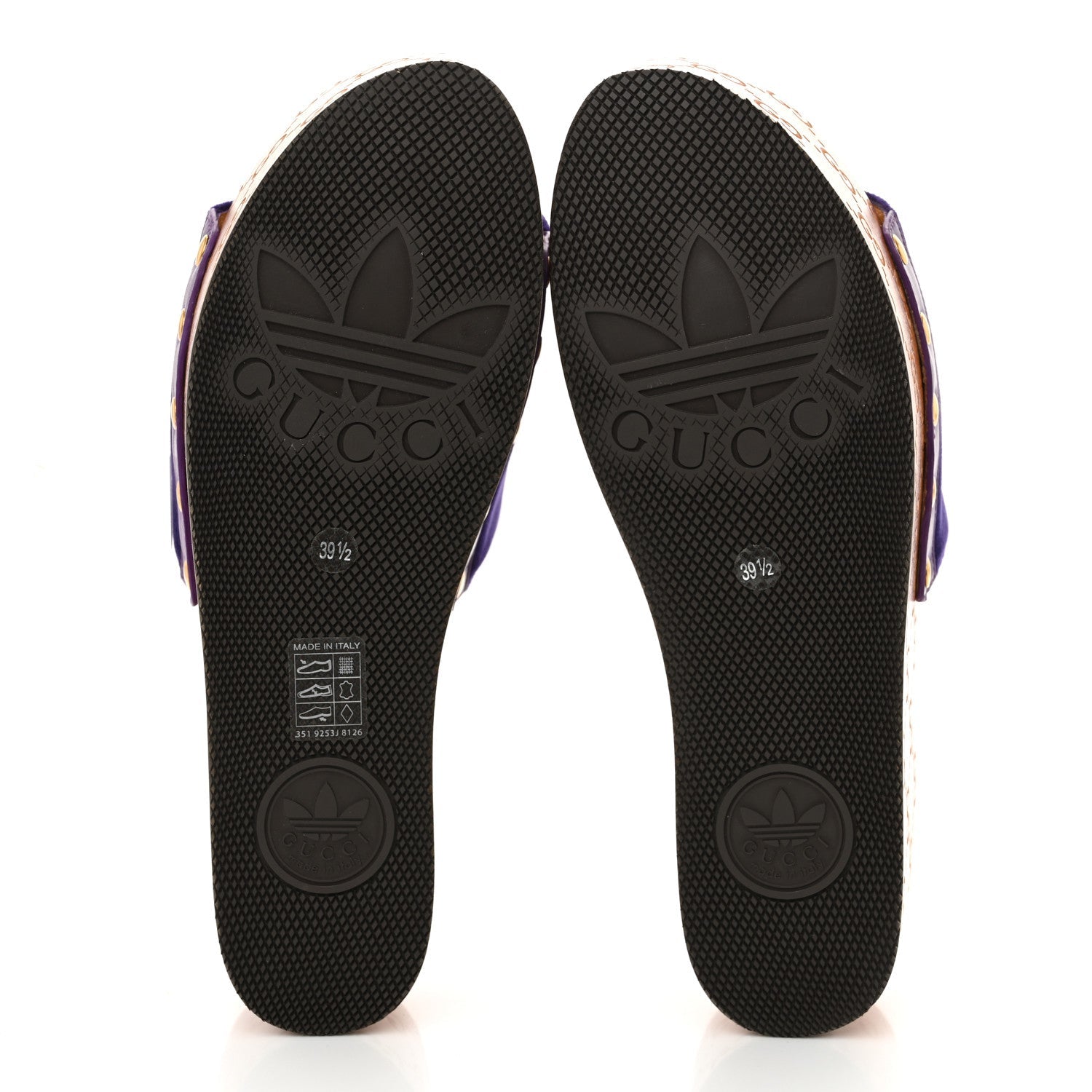 X ADIDAS Soft Velvet Malaga Kid Womens Platform Sandals 39.5  Iris Extreme