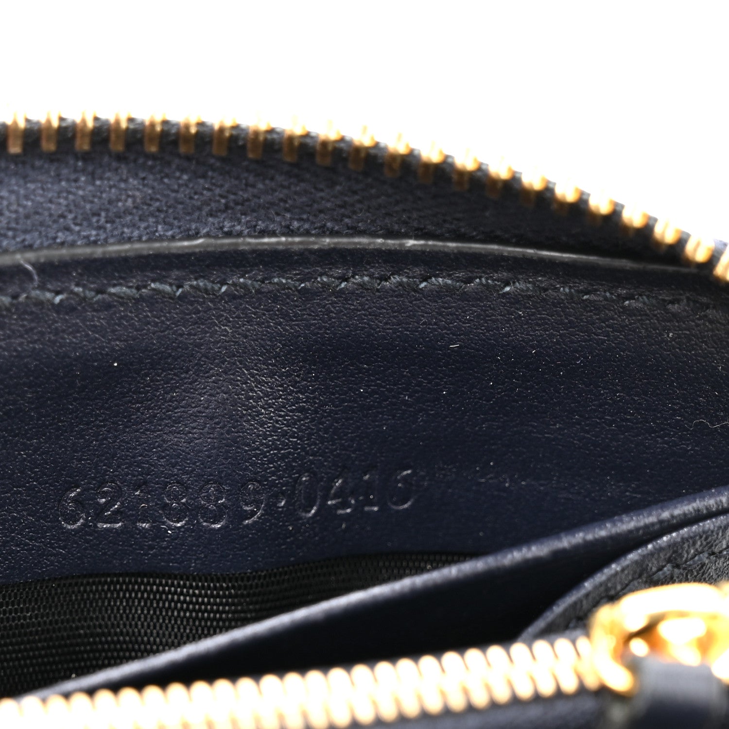 Canvas Azalea Calfskin Horsebit 1955 Zip Around Wallet Beige Blue