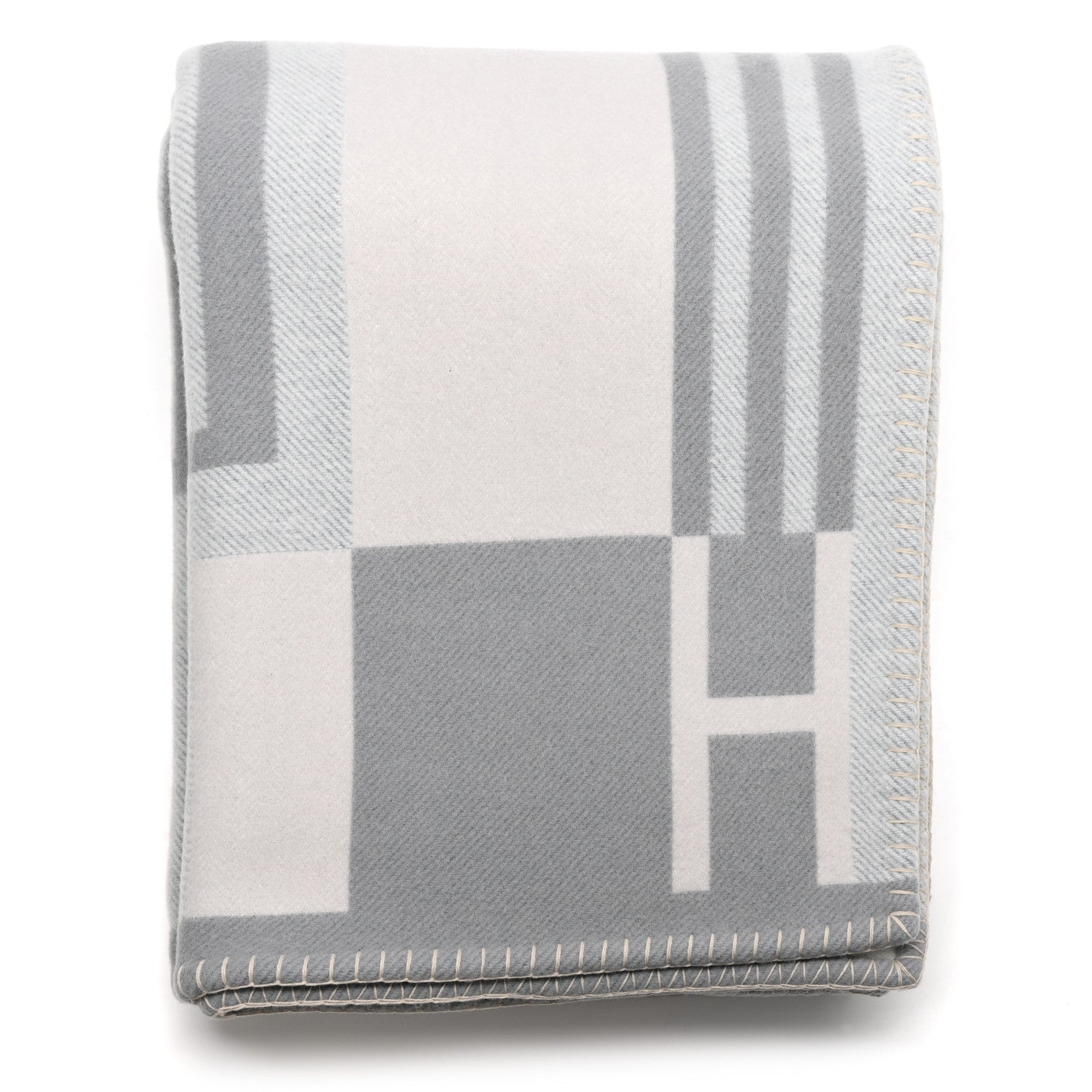 Wool Cashmere Ithaque Blanket Gris Perle