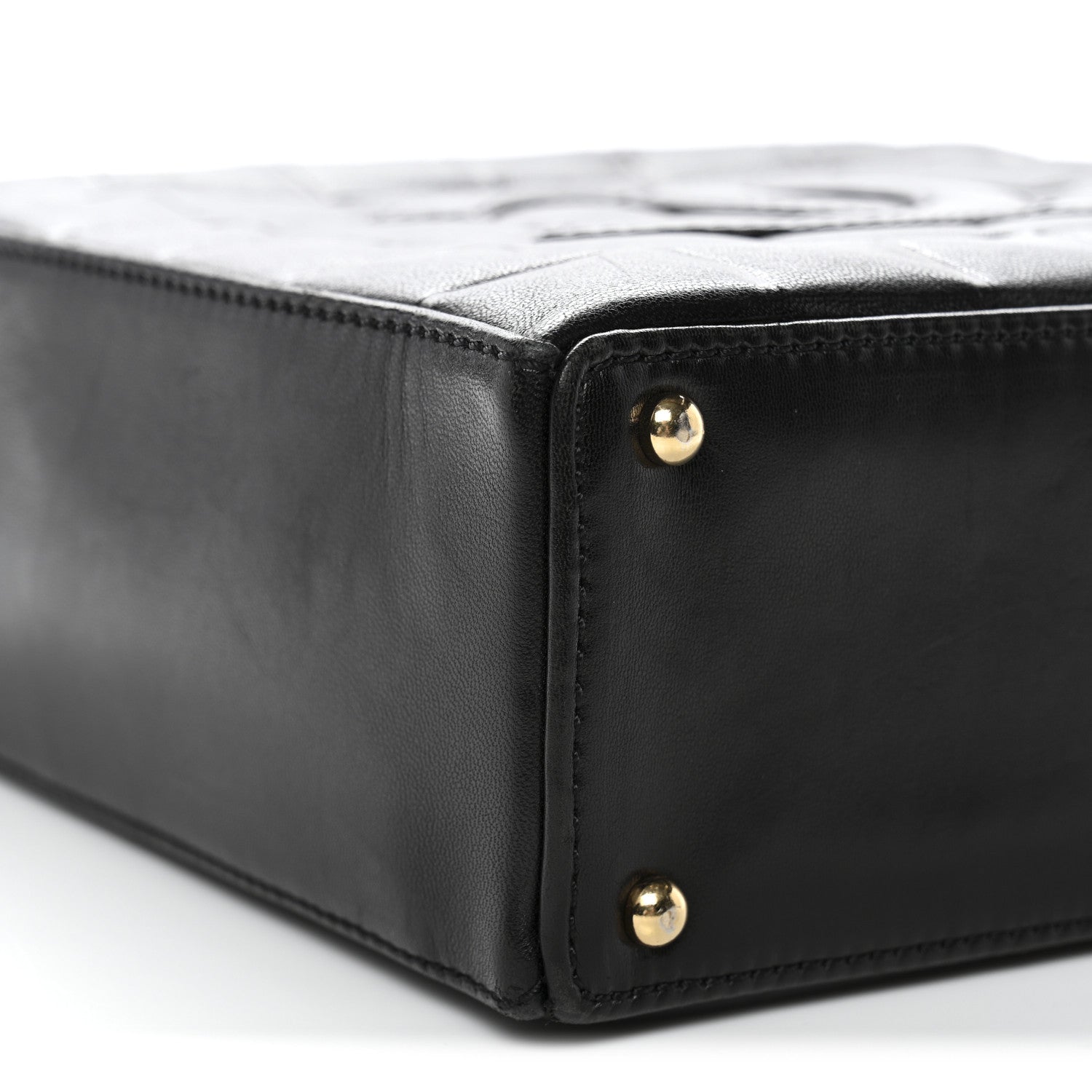 Lambskin Quilted Small Chocolate Bar Shoulder Bag Black