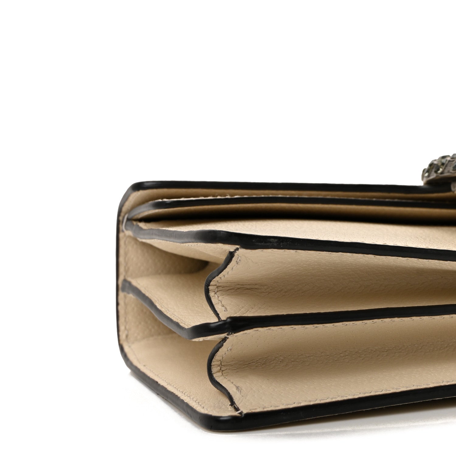 Textured Calfskin Crystal Small Dionysus Shoulder Bag Mystic White