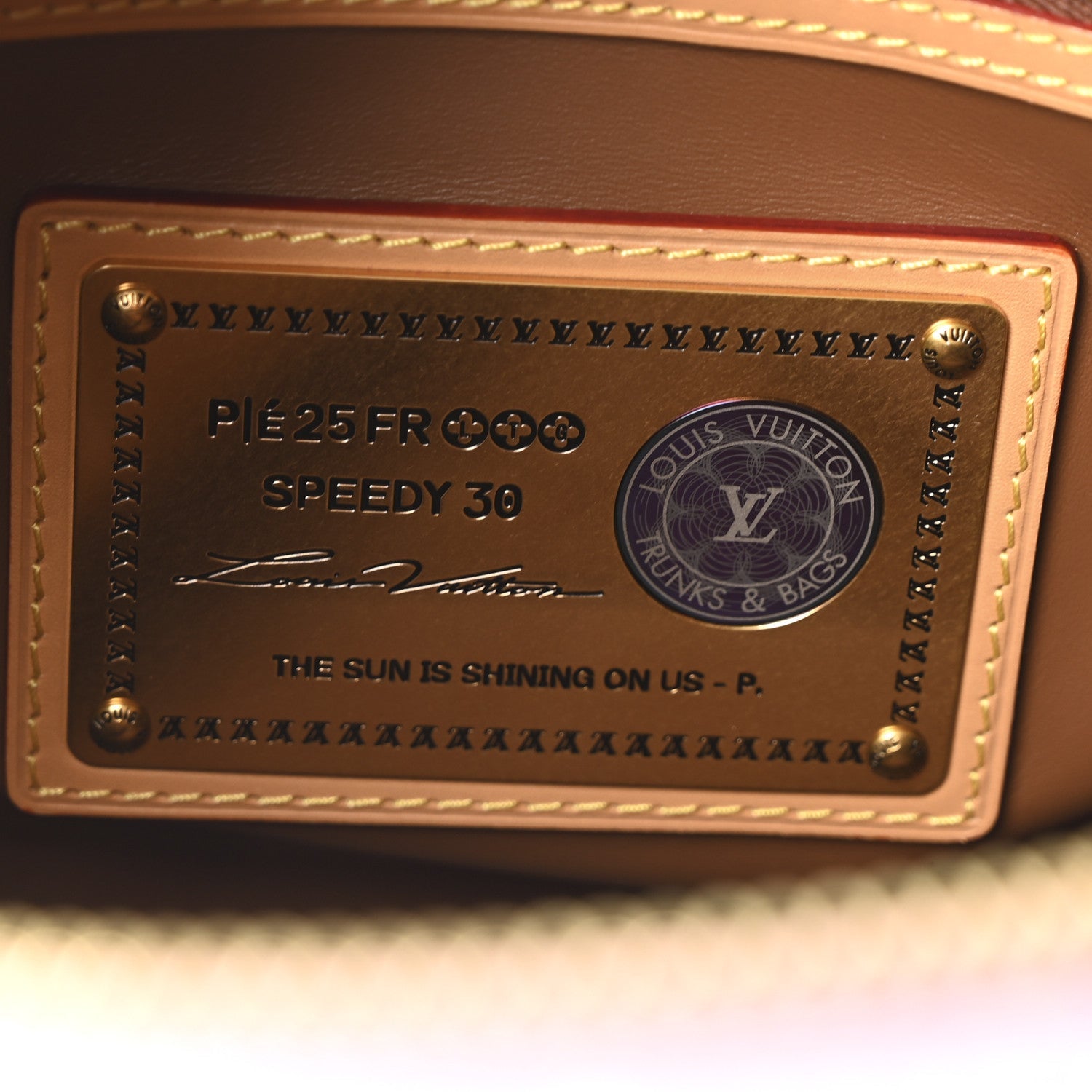 Calfskin Monogram Speedy P9 Bandouliere 30 Candy