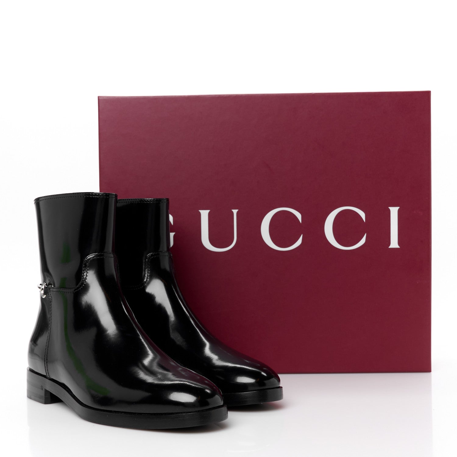 Brushed Calfskin Michelangelo Slim Horsebit Ankle Boots 36 Black