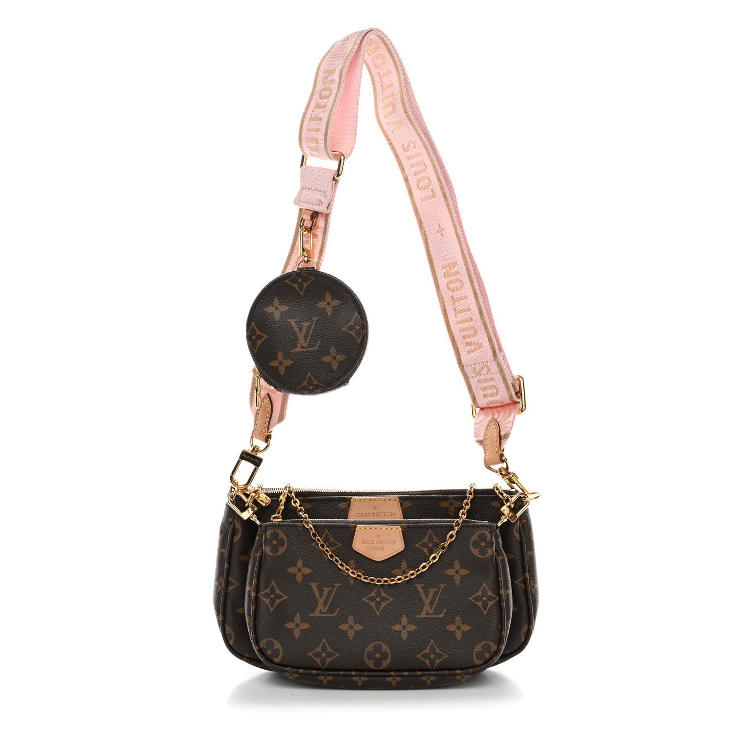 Monogram Multi Pochette Accessories Rose Clair