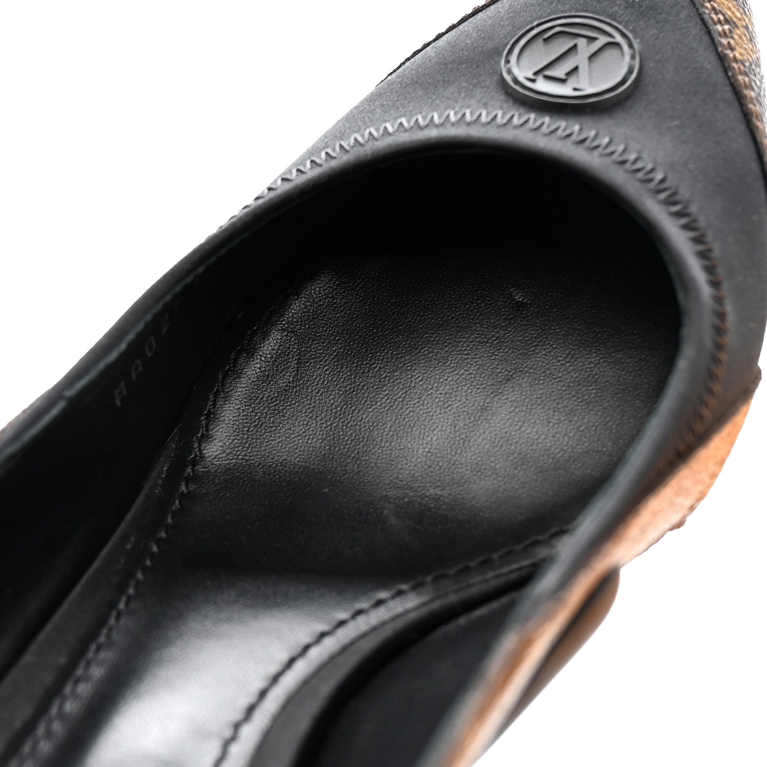 Patent Monogram Archlight Slingback Pumps Black