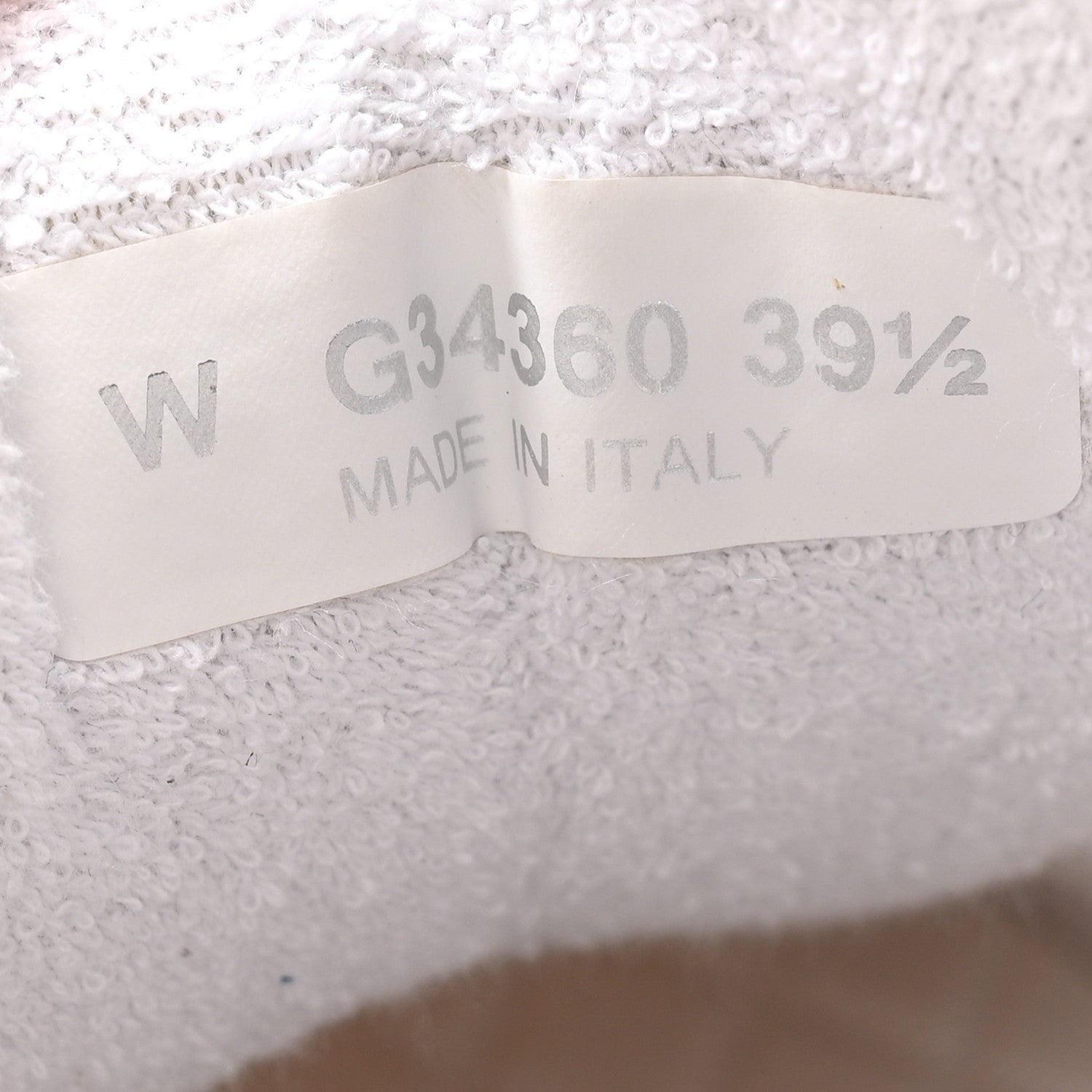 Suede Calfskin Fabric CC Sneakers 39.5 White
