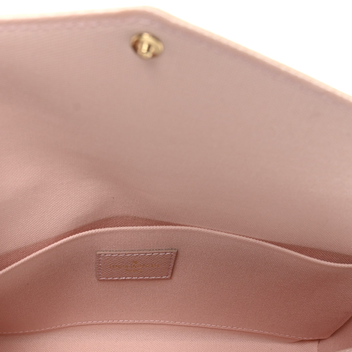 Damier Azur Pochette Felicie Chain Wallet Rose Ballerine
