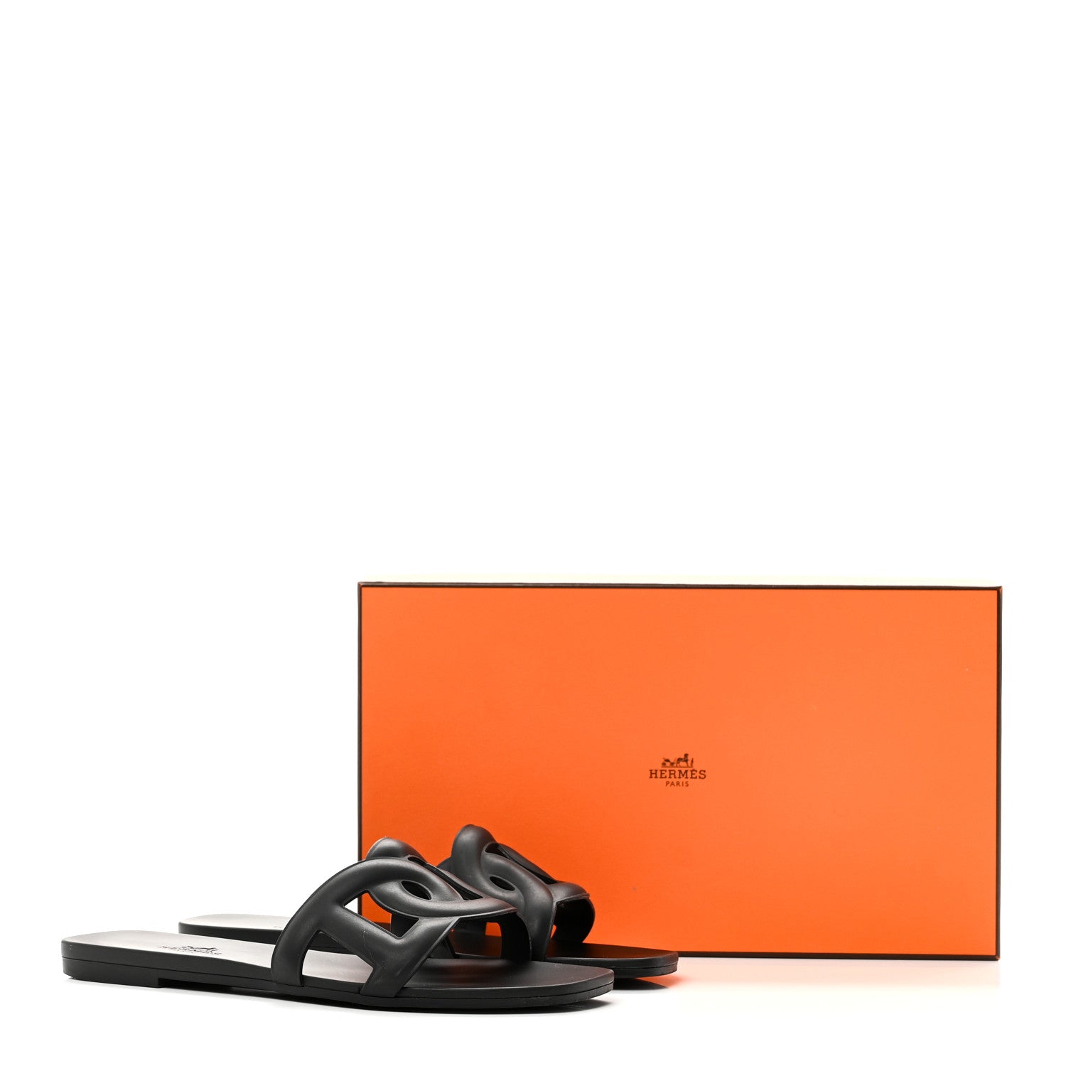 Rubber Aloha Sandals 35 Black