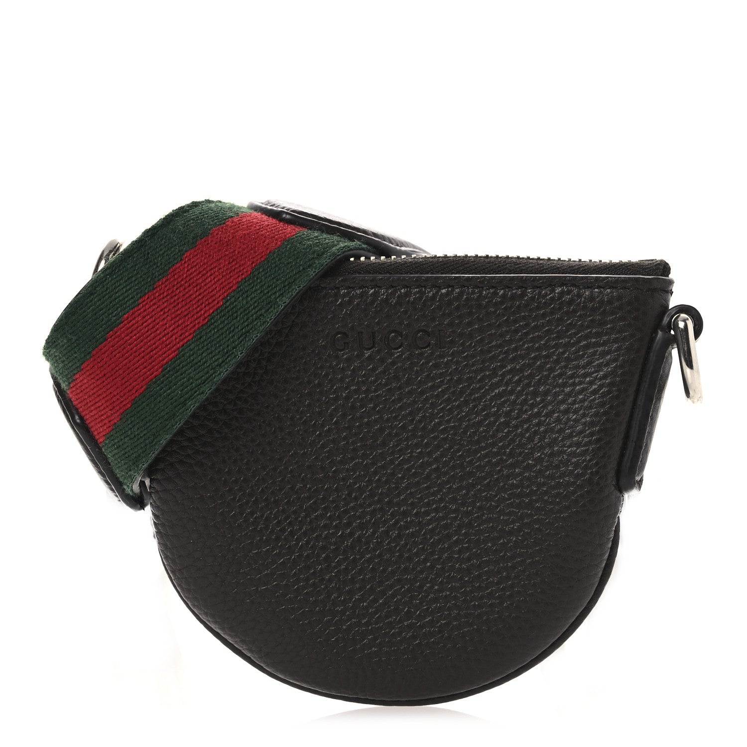 Pebbled Calfskin Mini B Shoudler Bag Brown