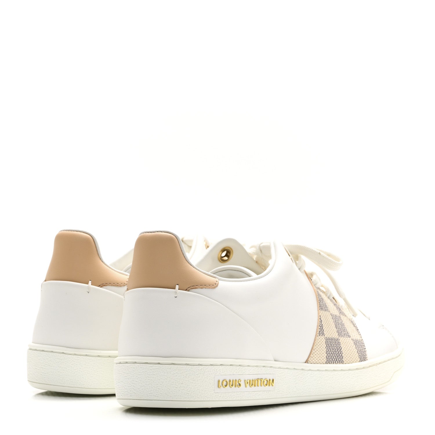 Damier Azur Front Row Sneaker 39 White