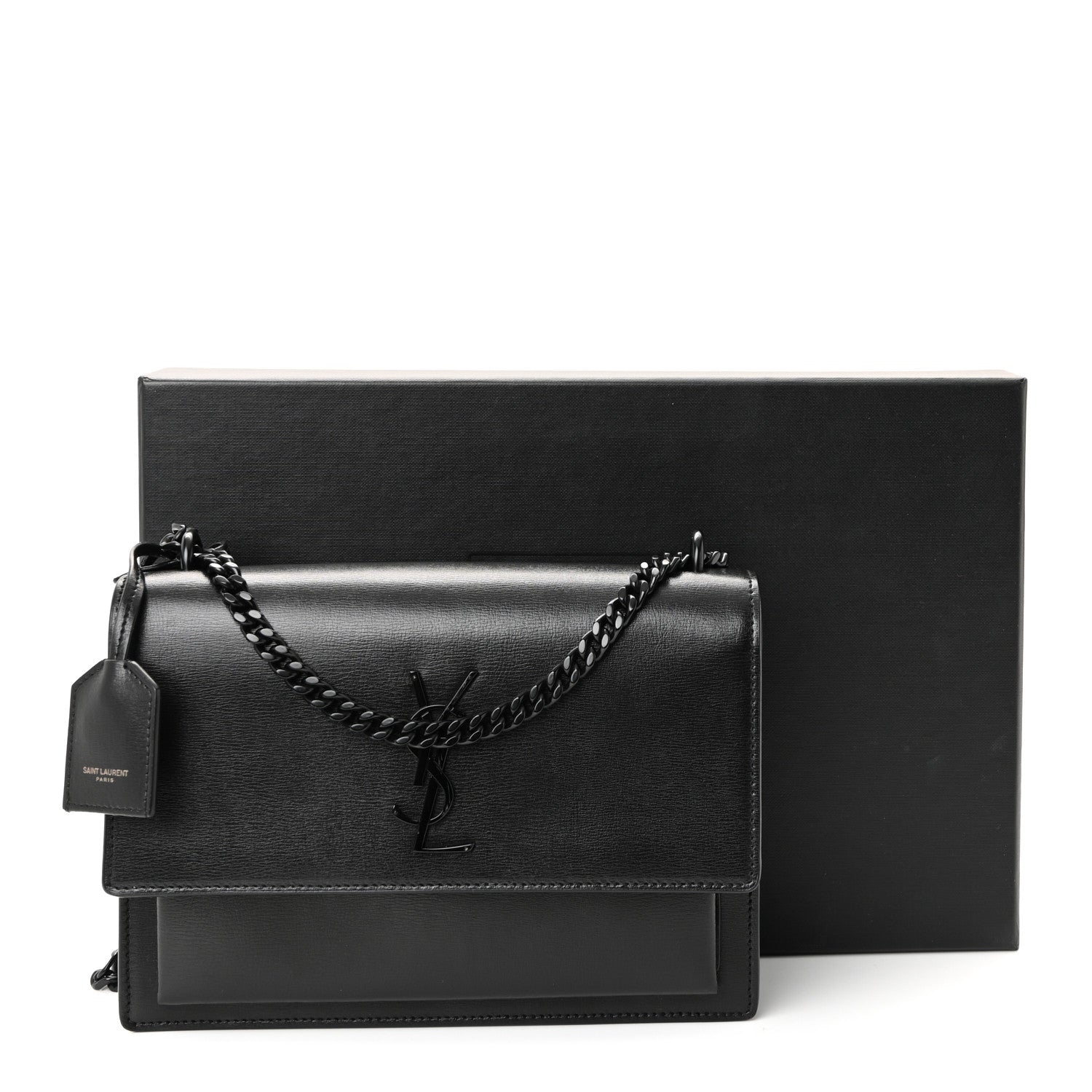 Calfskin Medium Monogram Monochrome Sunset Black