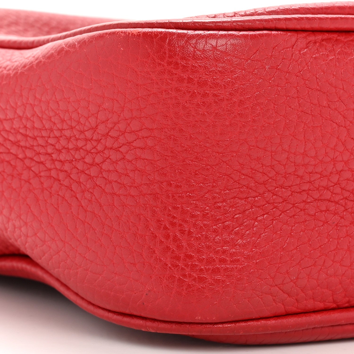 Pebbled Calfskin Small Soho Disco Bag Tabasco Red