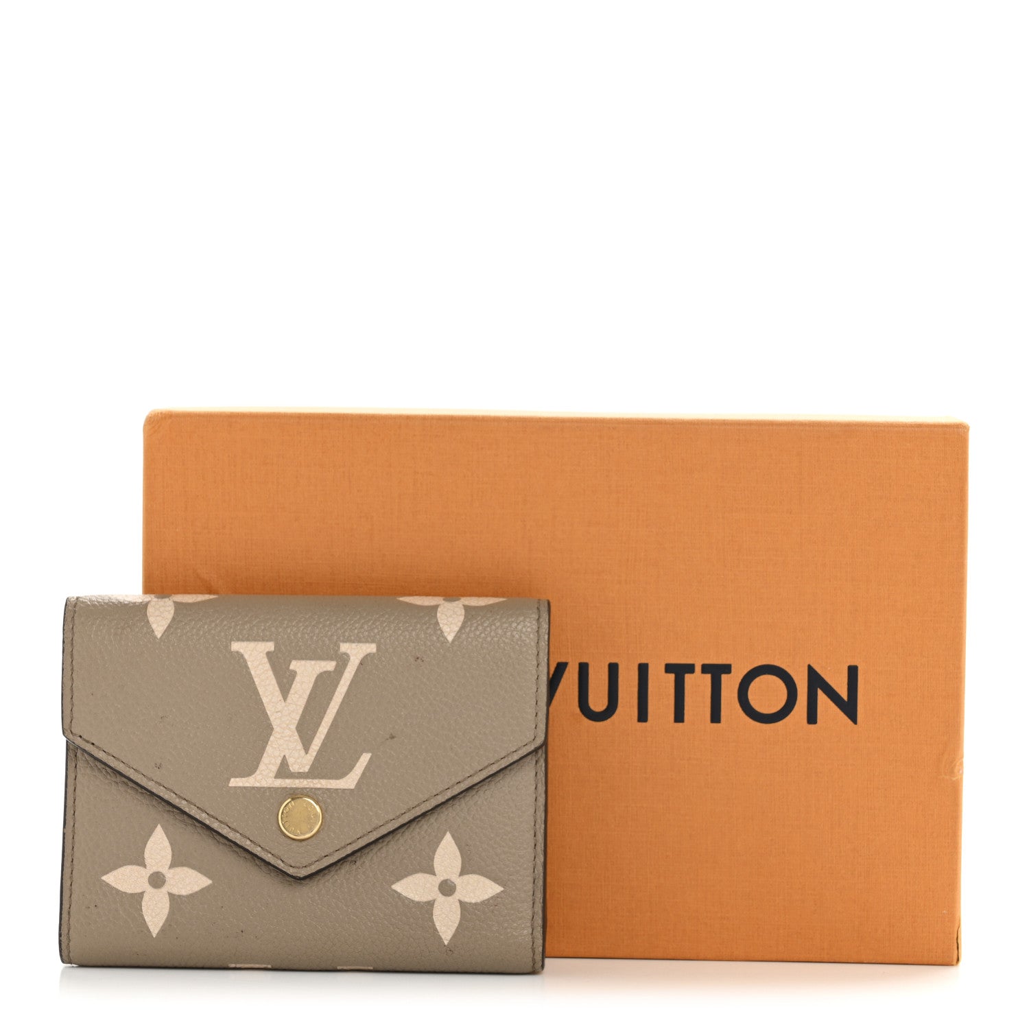 Empreinte Monogram Giant Victorine Wallet Tourterelle Creme