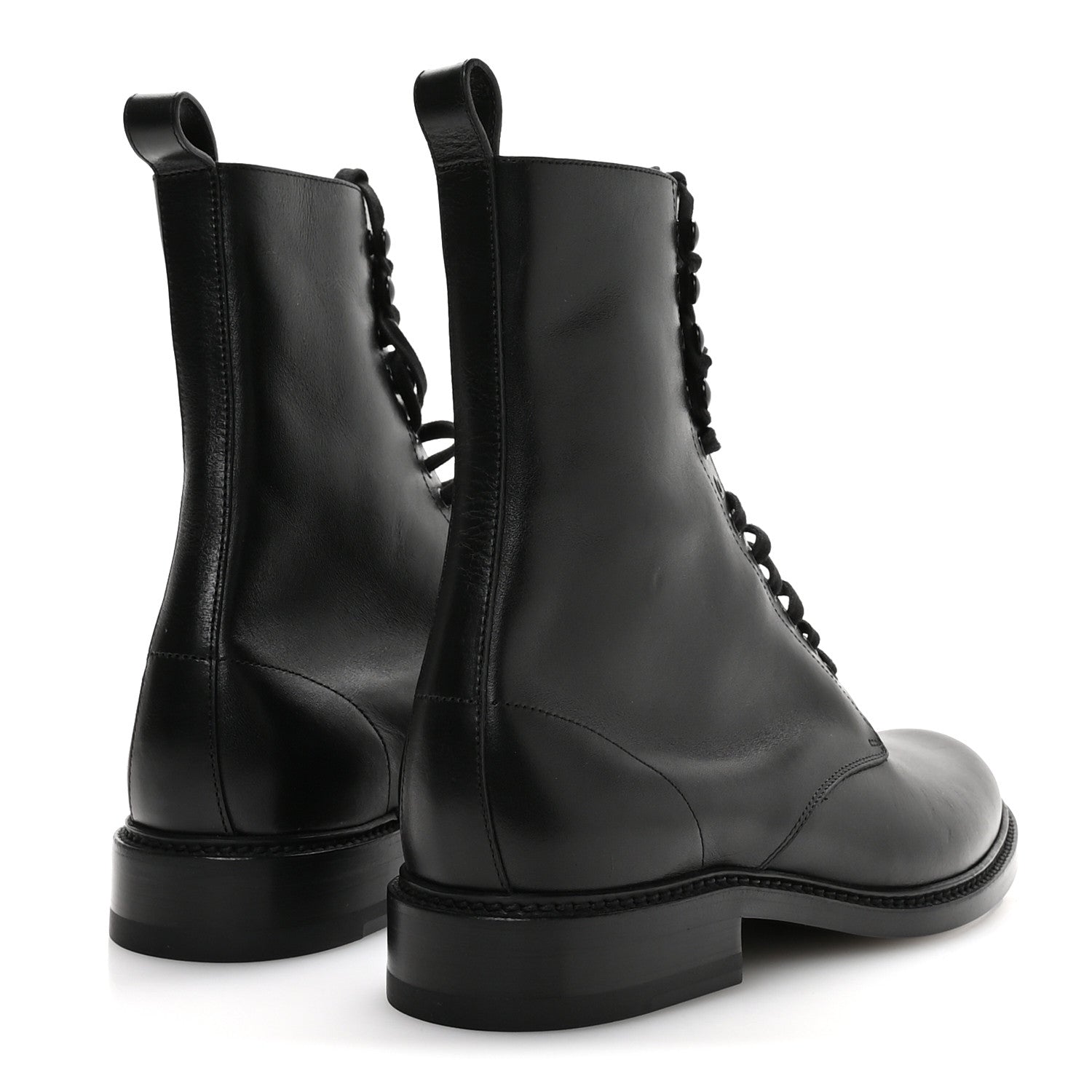 Stalker Lambskin Mens Army 20 Lace Up Boots 40 Black