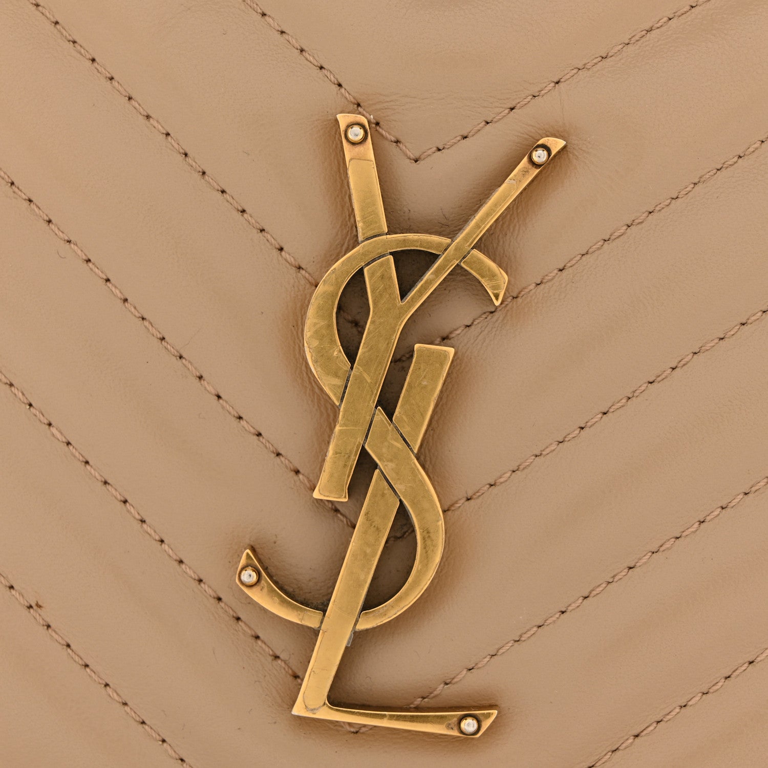 Calfskin Matelasse Monogram Lou Camera Bag Dark Beige