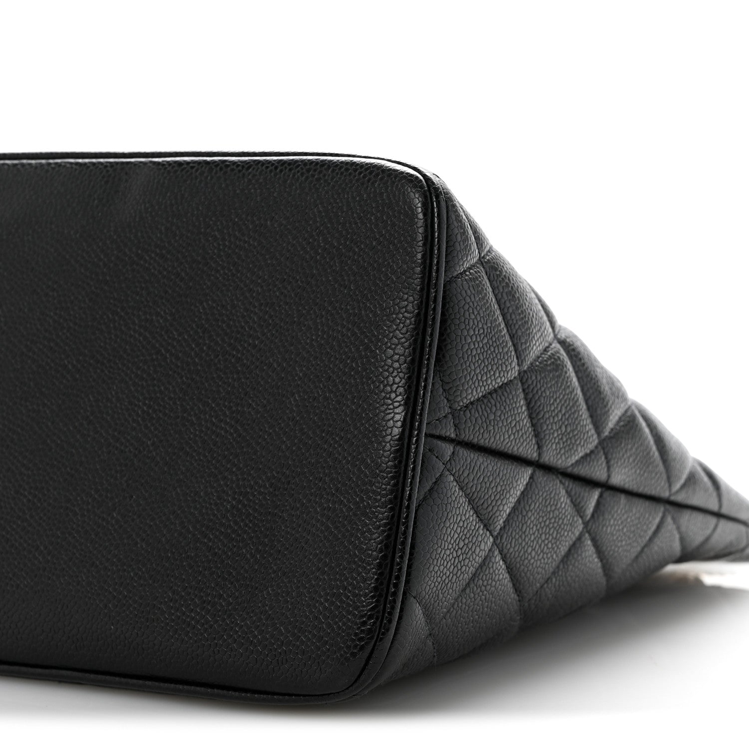 Caviar Quilted Medallion Tote Black
