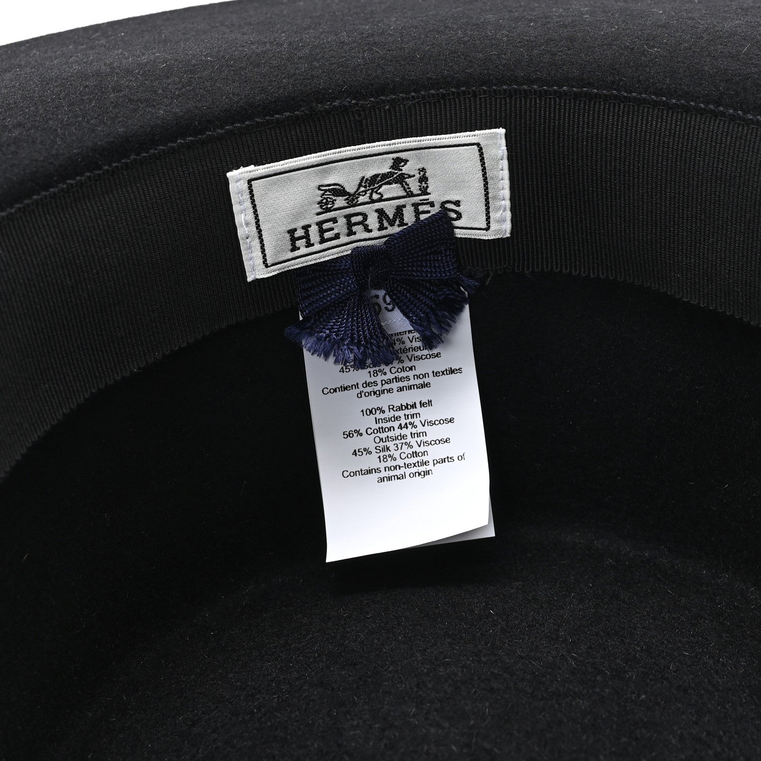 Rabbit Felt Dakota Love Hat 59 Black