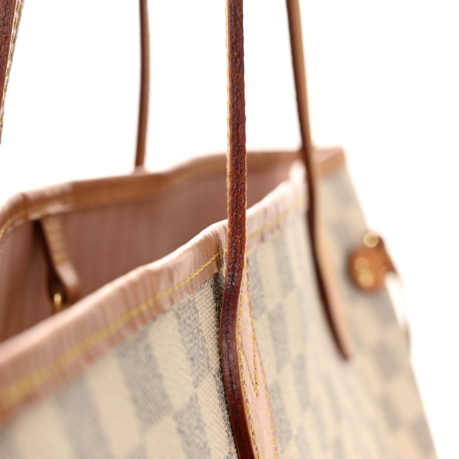 Damier Azur Neo Neverfull MM Rose Ballerine