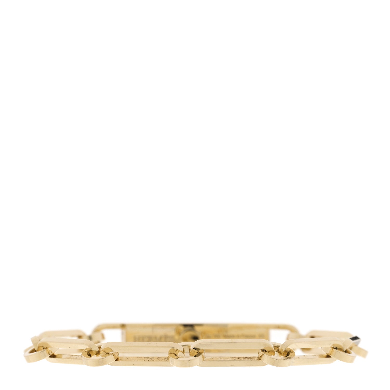18K Yellow Gold Diamond Pave PM Kelly Chaine Bracelet XS