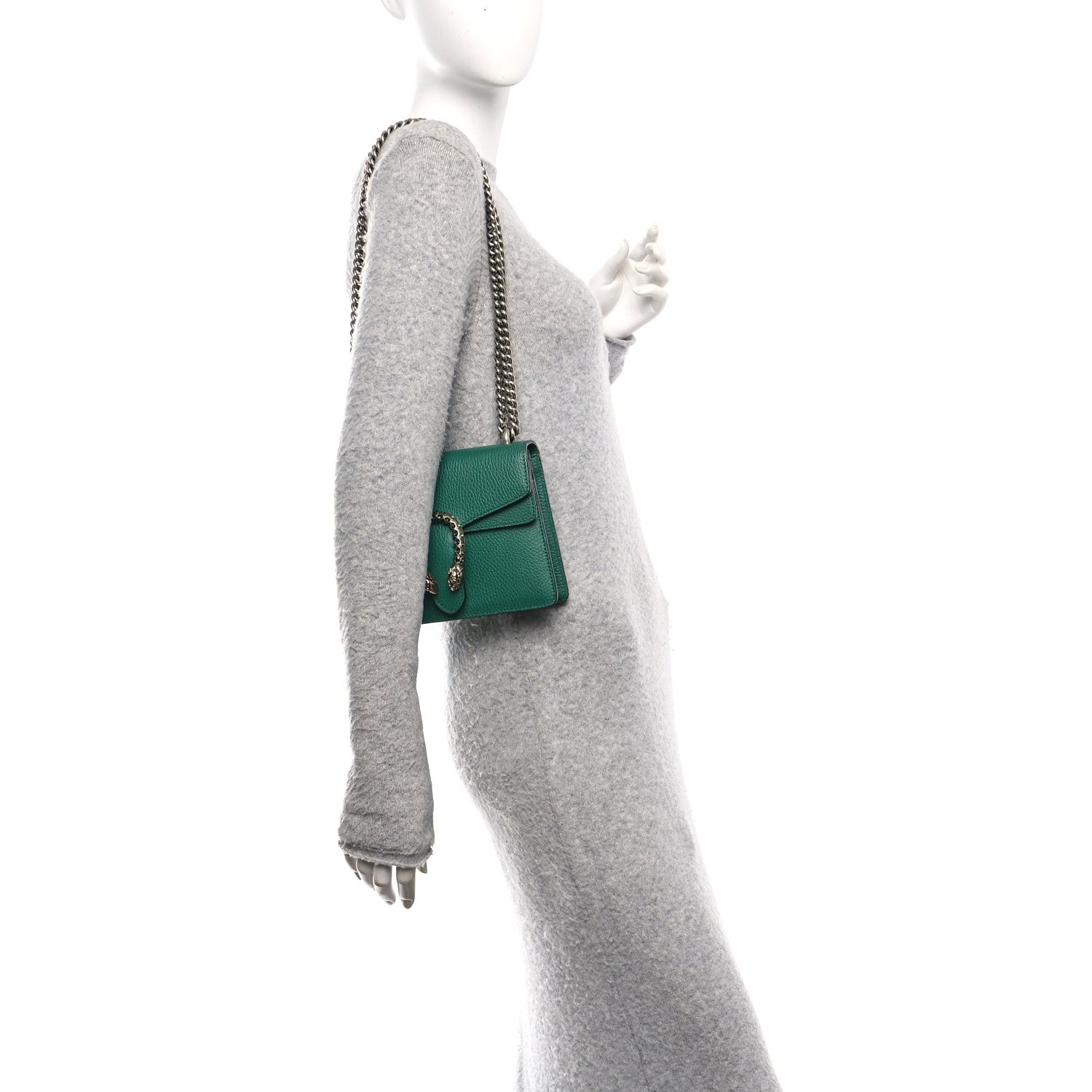 Calfskin Mini Dionysus Shoulder Bag Emerald