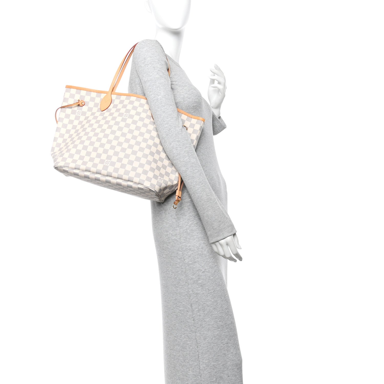 Damier Azur Neo Neverfull MM Rose Ballerine