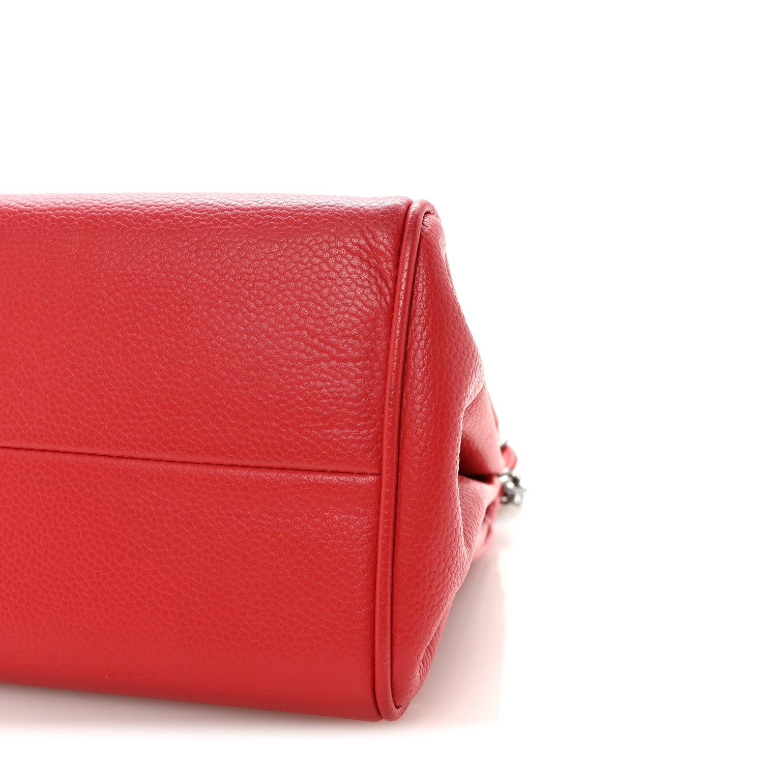 Caviar Small Accordion Flap Red