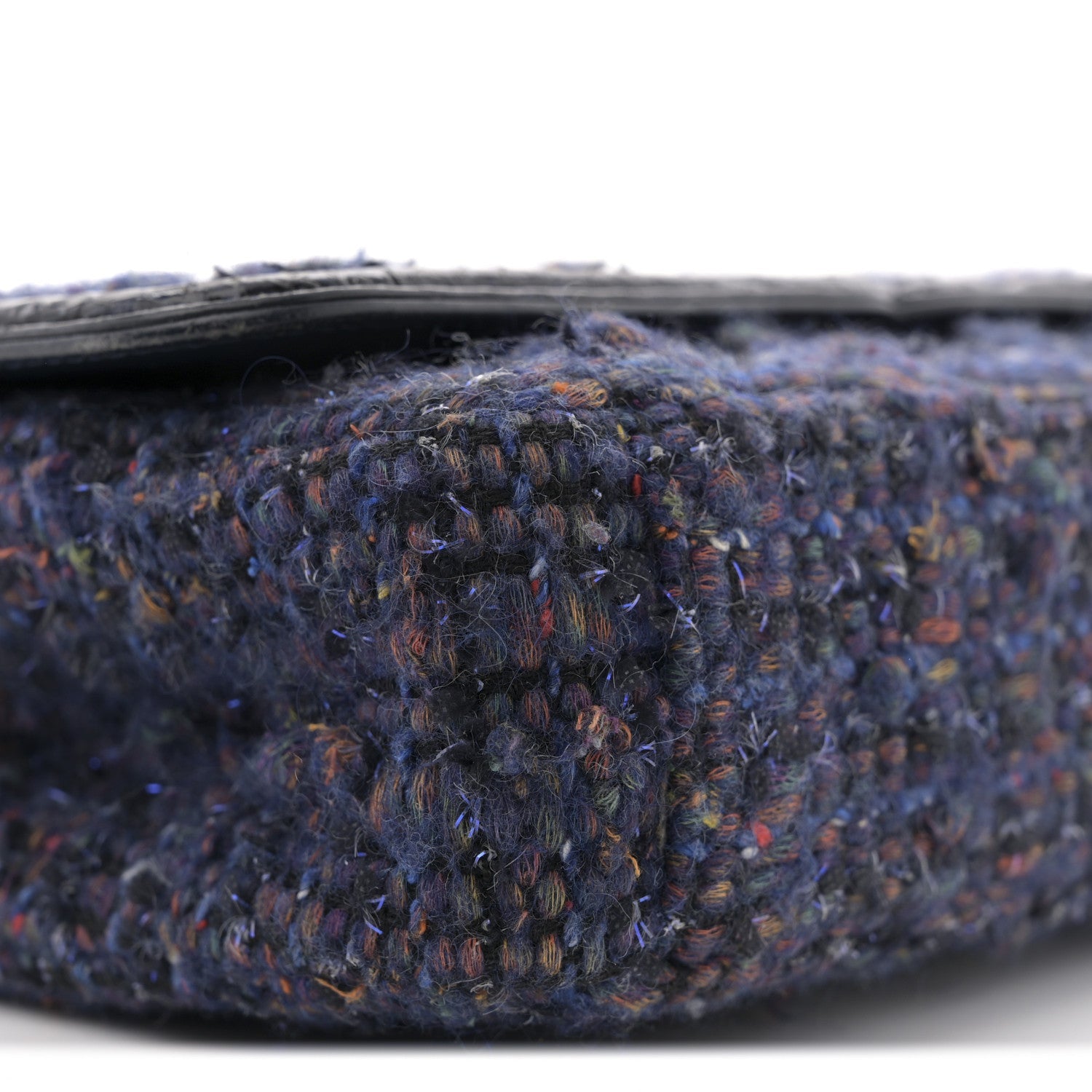 Tweed Watersnake Quilted Medium CC Filigree Flap Blue