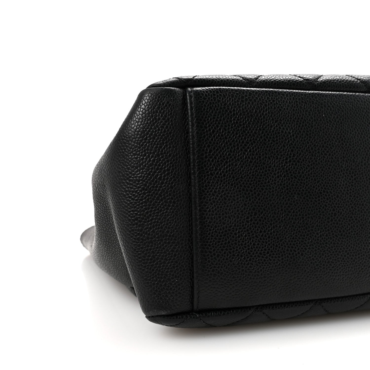 Caviar Quilted Grand Shopping Tote GST Black
