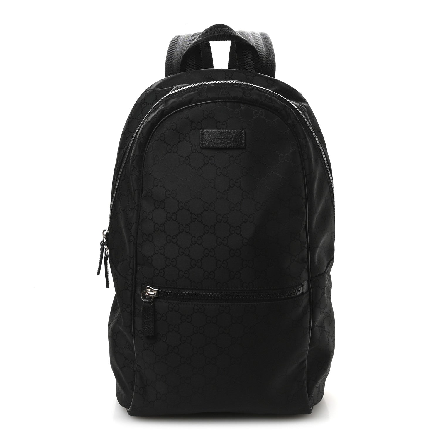 Nylon Monogram Slim Backpack Black