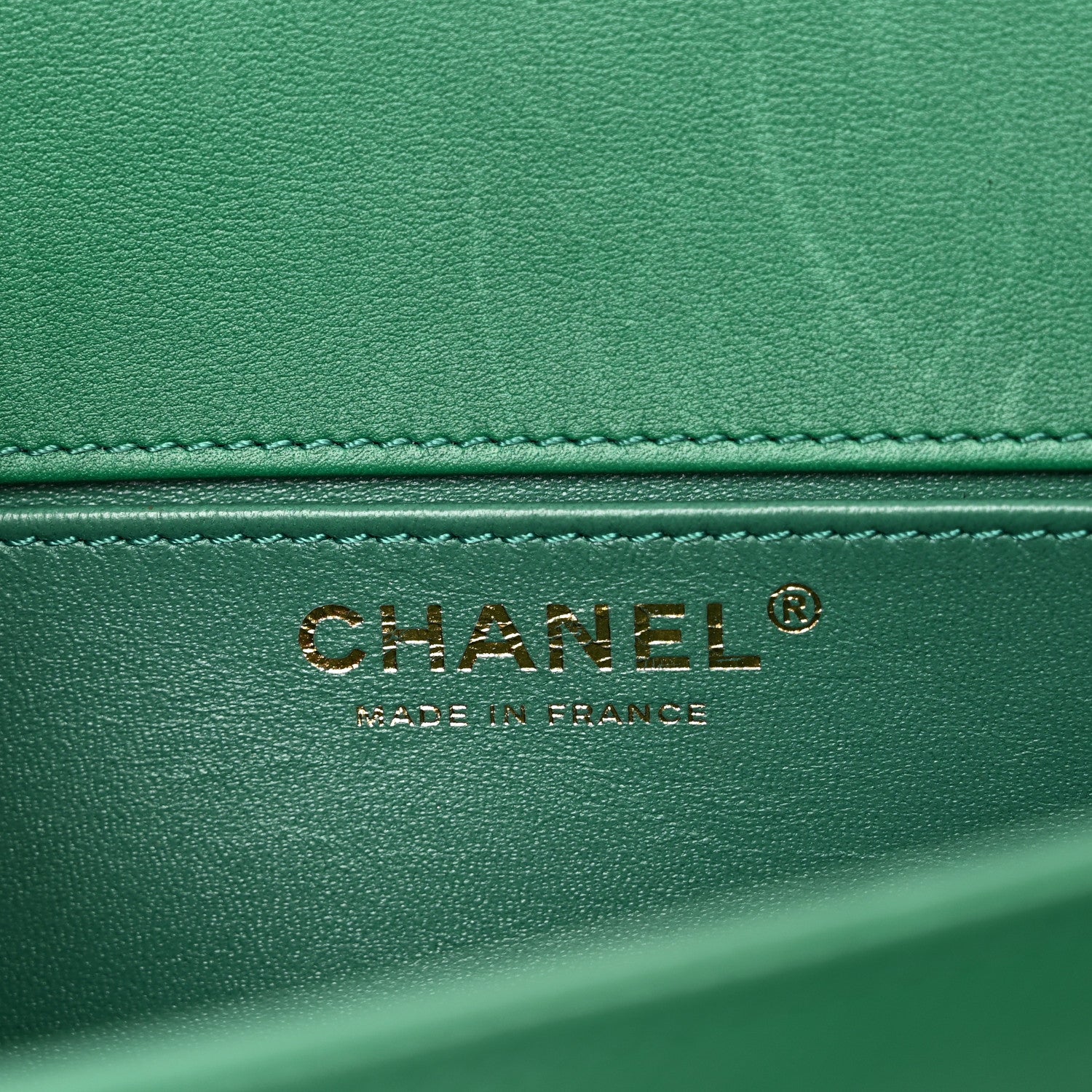 Calfskin Quilted Medium Boy Flap Green
