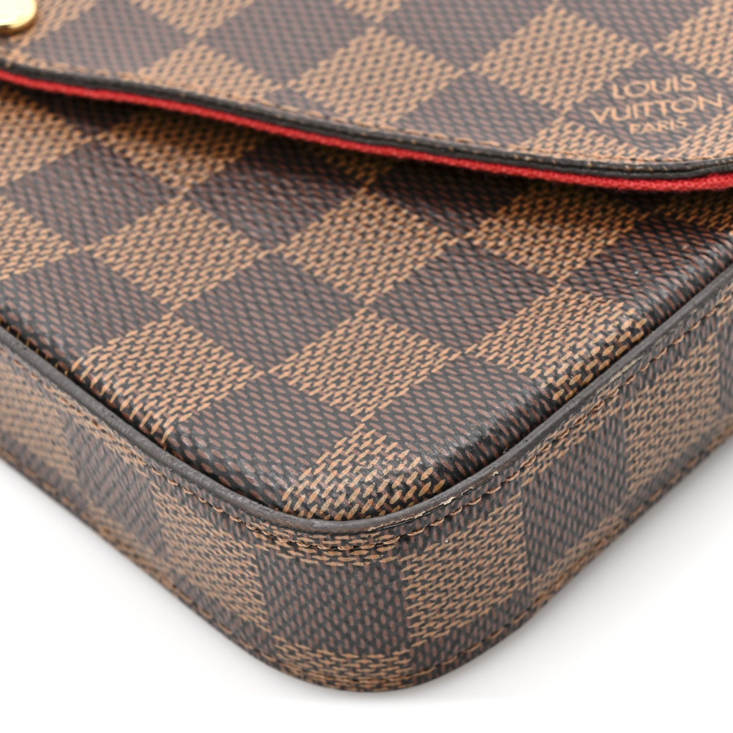 Damier Ebene Pochette Felicie Chain Wallet