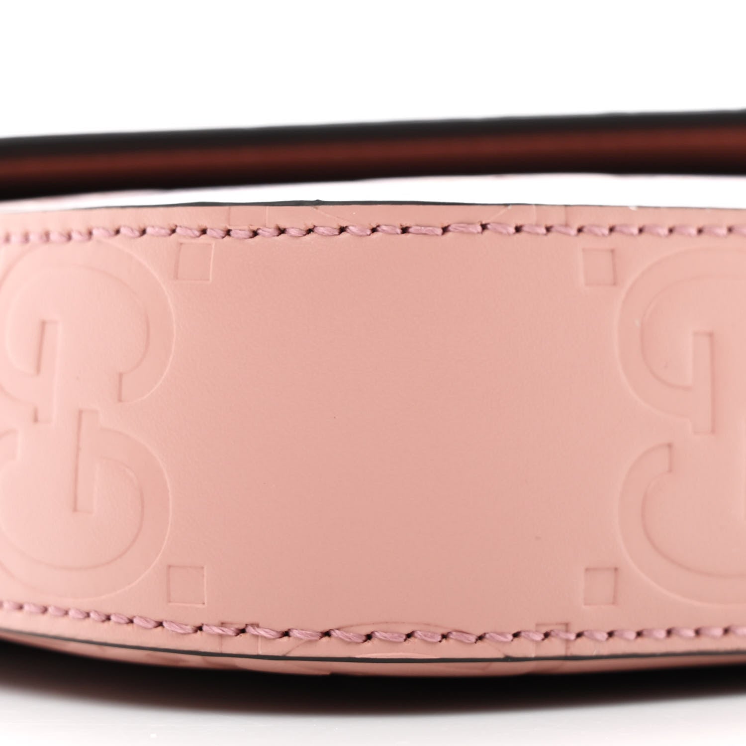 Calfskin GG Super Mini Shoulder Bag Soft Pink