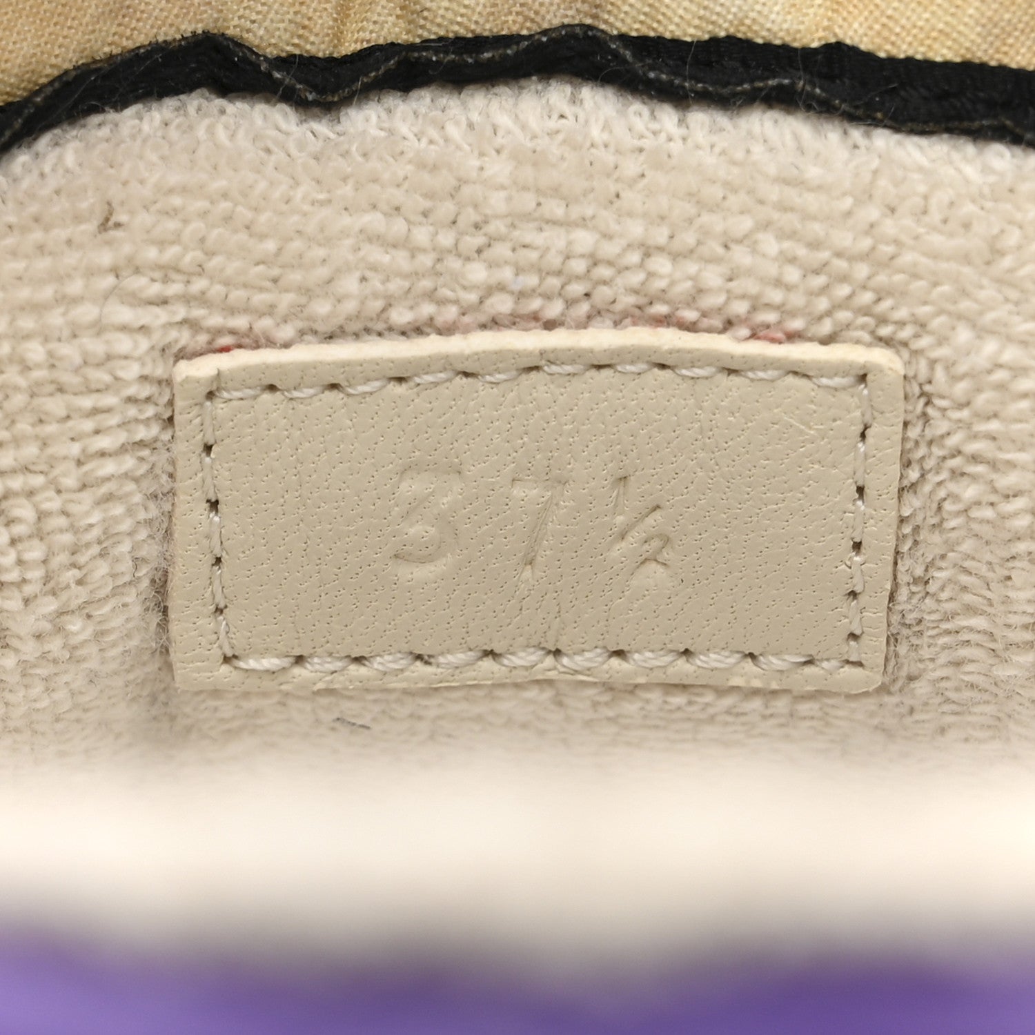 Calfskin Lame GG Monogram Web Womens Screener Sneakers 37.5 Blue Silver Dusty Milk Shine Purple