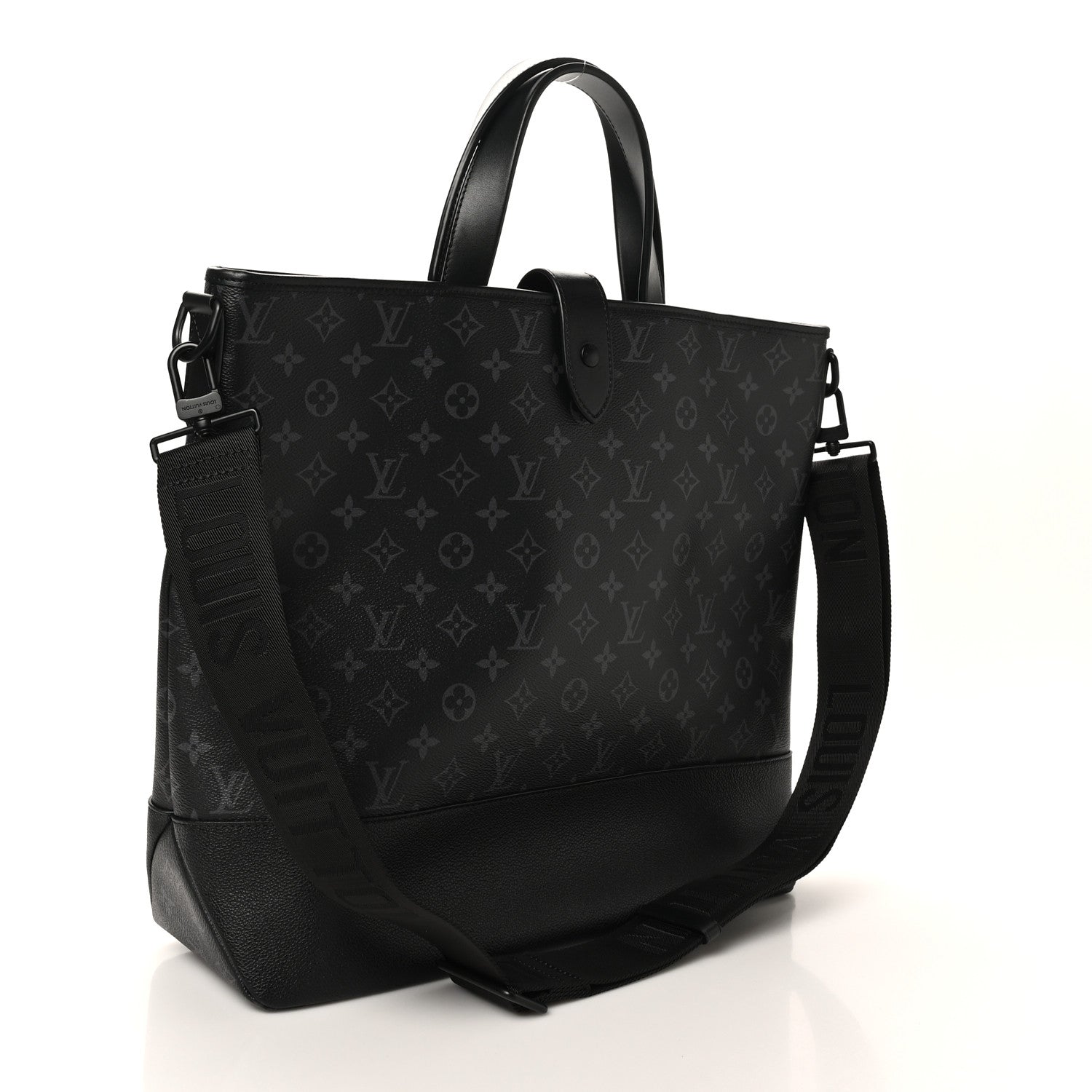 Monogram Eclipse Saumur Tote Black