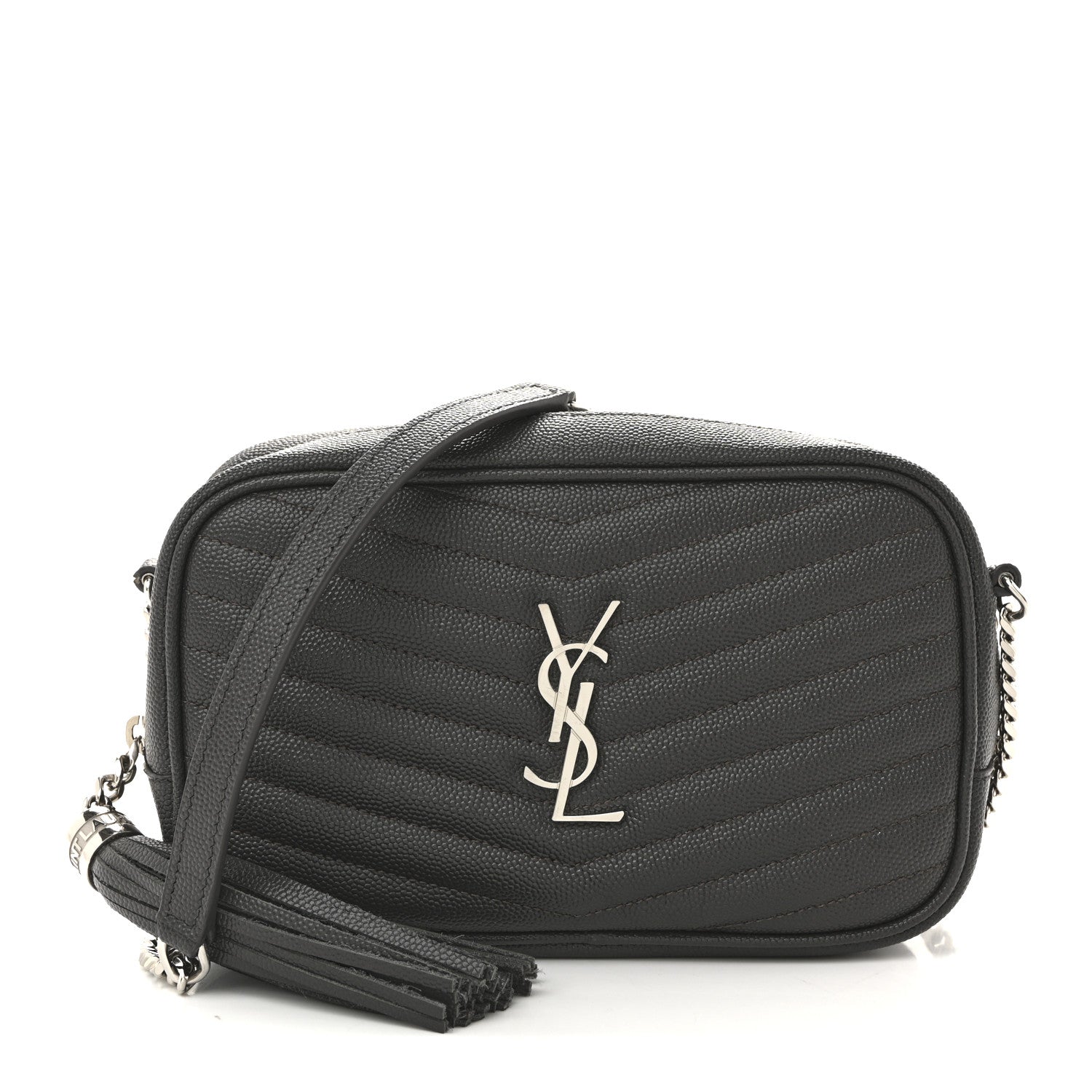 Grain De Poudre Matelasse Monogram Mini Lou Camera Bag Asphalt