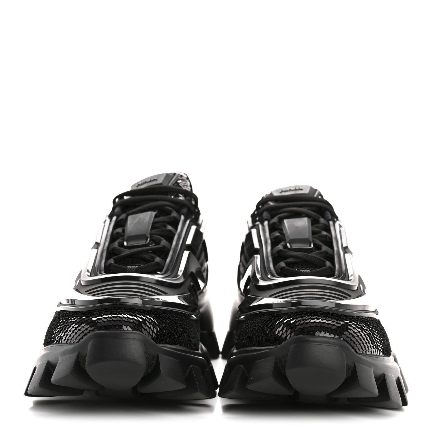 Sequin Cotton Rubber Mens Cloudbust Thunder Sneakers 9 Black